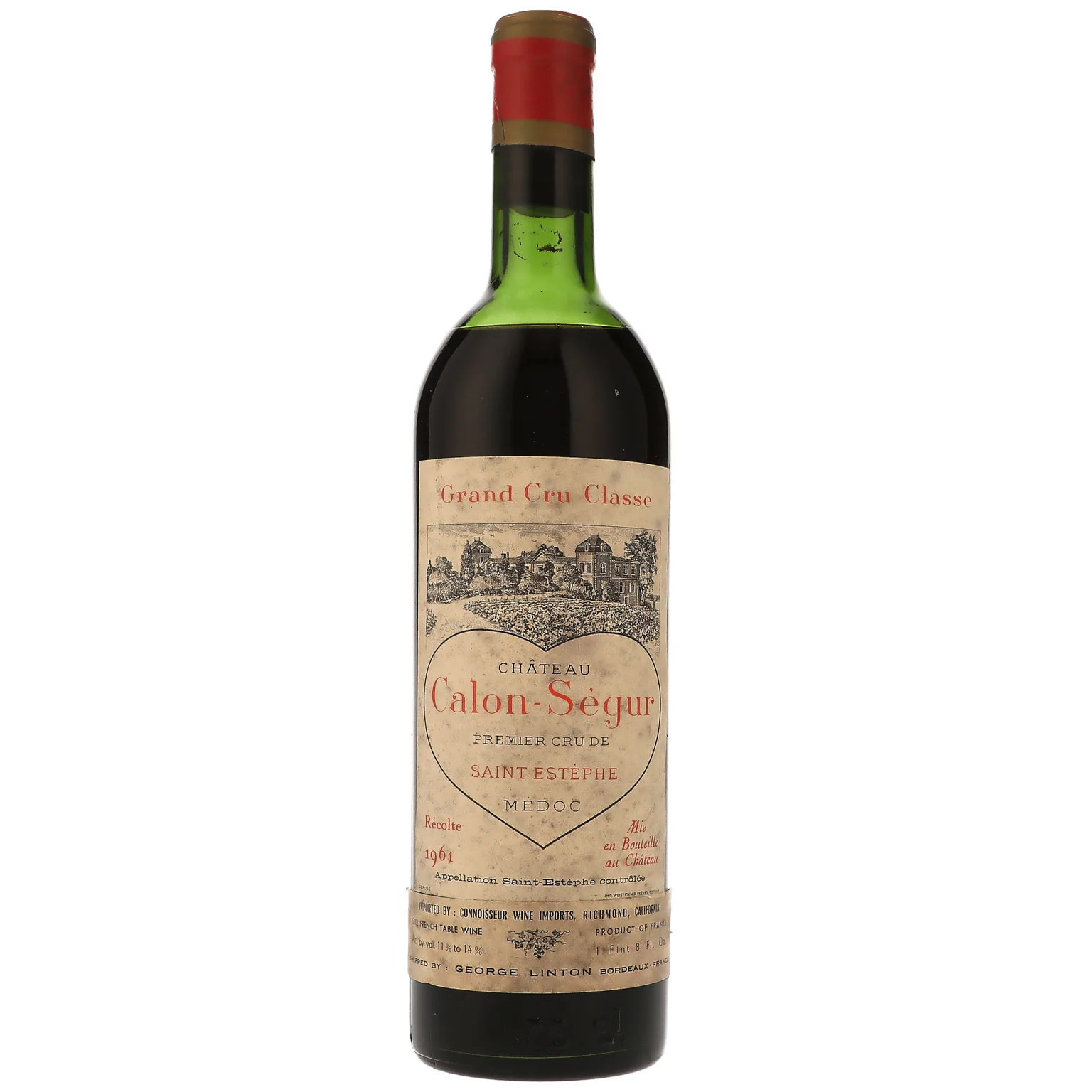1961 Chateau Calon Segur 3eme Cru Classe, Saint-Estephe