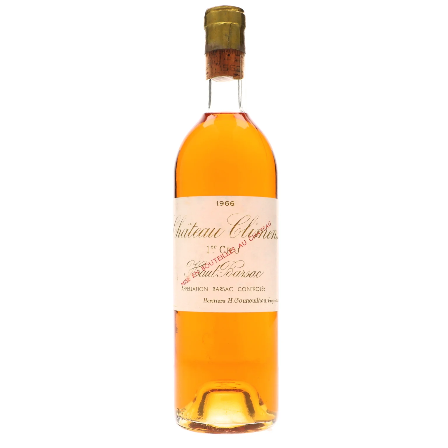 1966 Chateau Climens Premier Cru Classe, Barsac