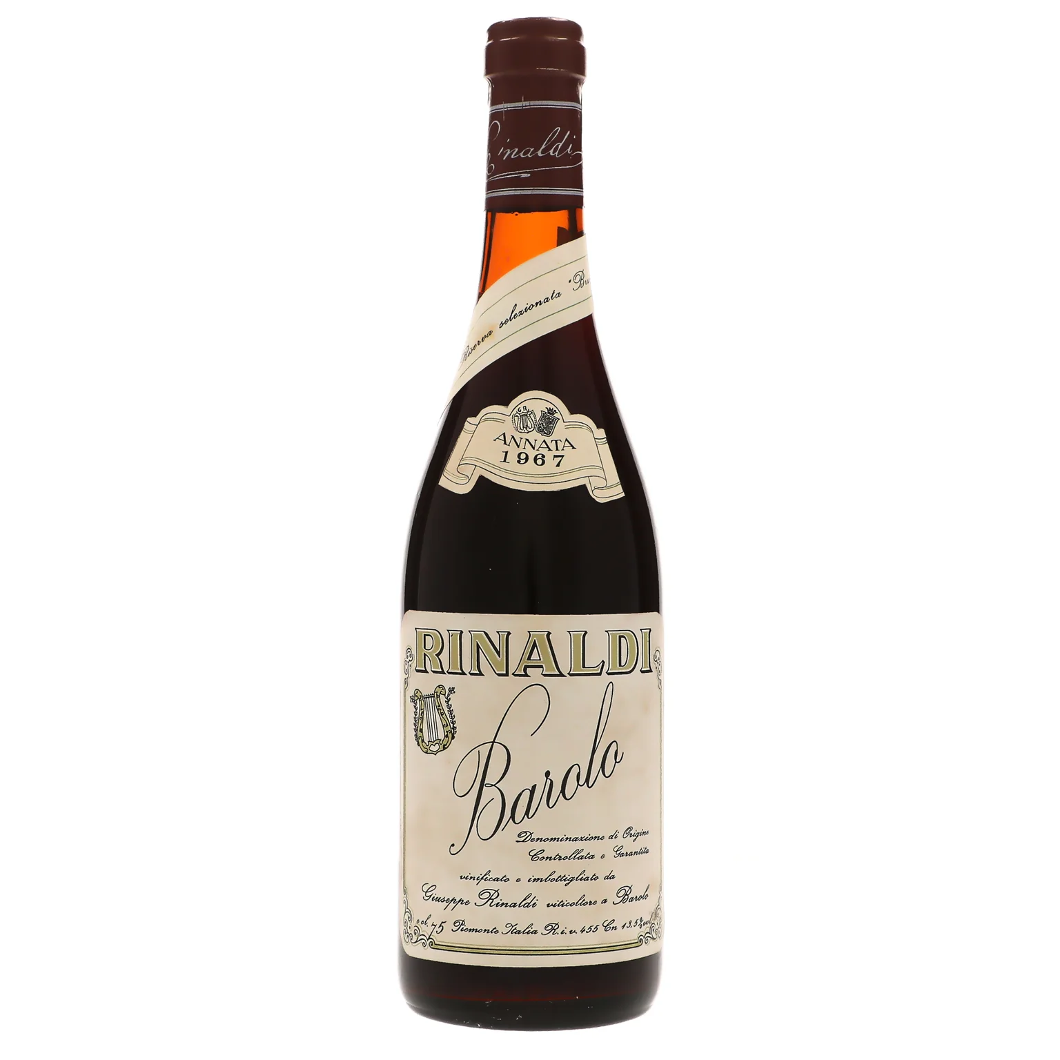 1967 Giuseppe Rinaldi, Barolo, Brunate Riserva