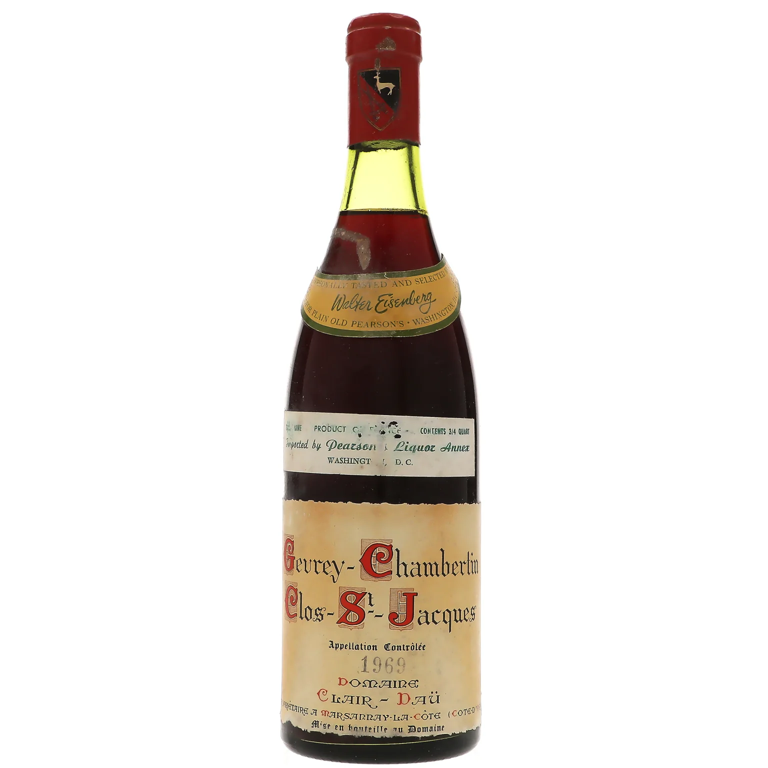 1969 Domaine Clair Dau, Gevrey-Chambertin, Clos Saint-Jacques