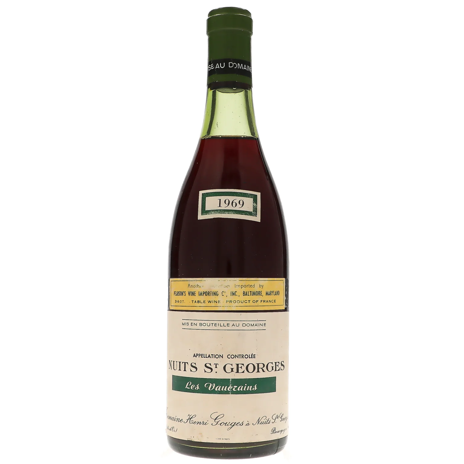 1969 Domaine Henri Gouges, Nuits-Saint-Georges Premier Cru, Les Vaucrains