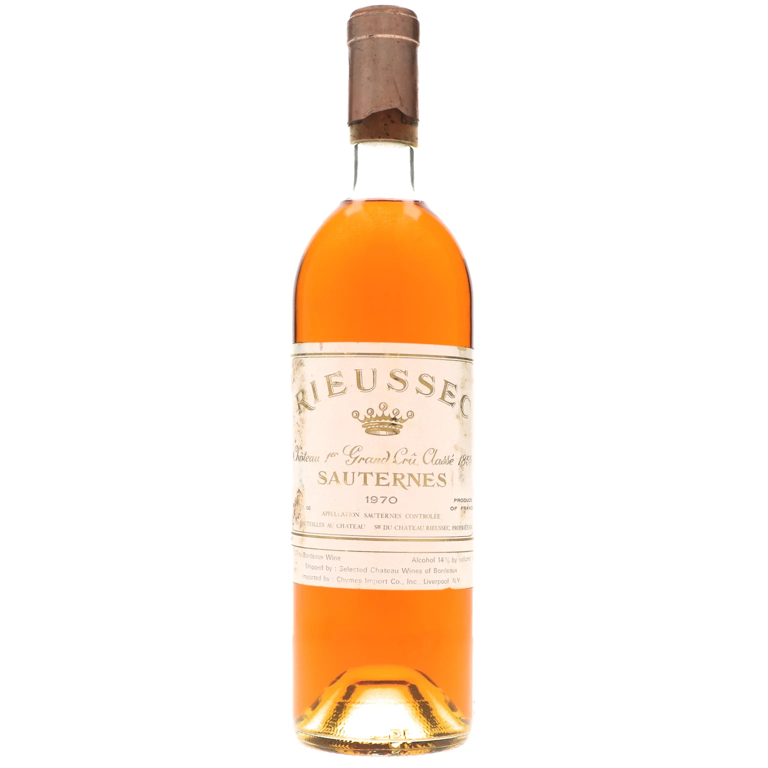 1970 Chateau Rieussec Premier Cru Classe, Sauternes
