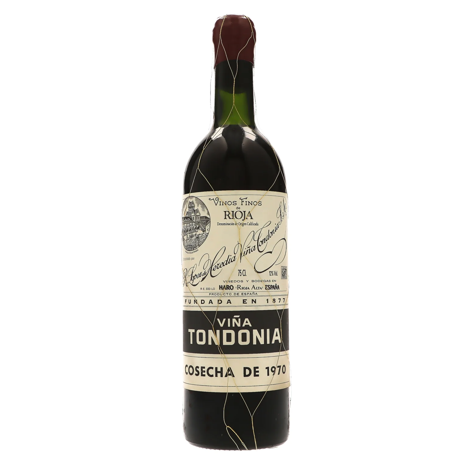 1970 R. Lopez de Heredia, Tondonia Tinto Gran Reserva, Rioja