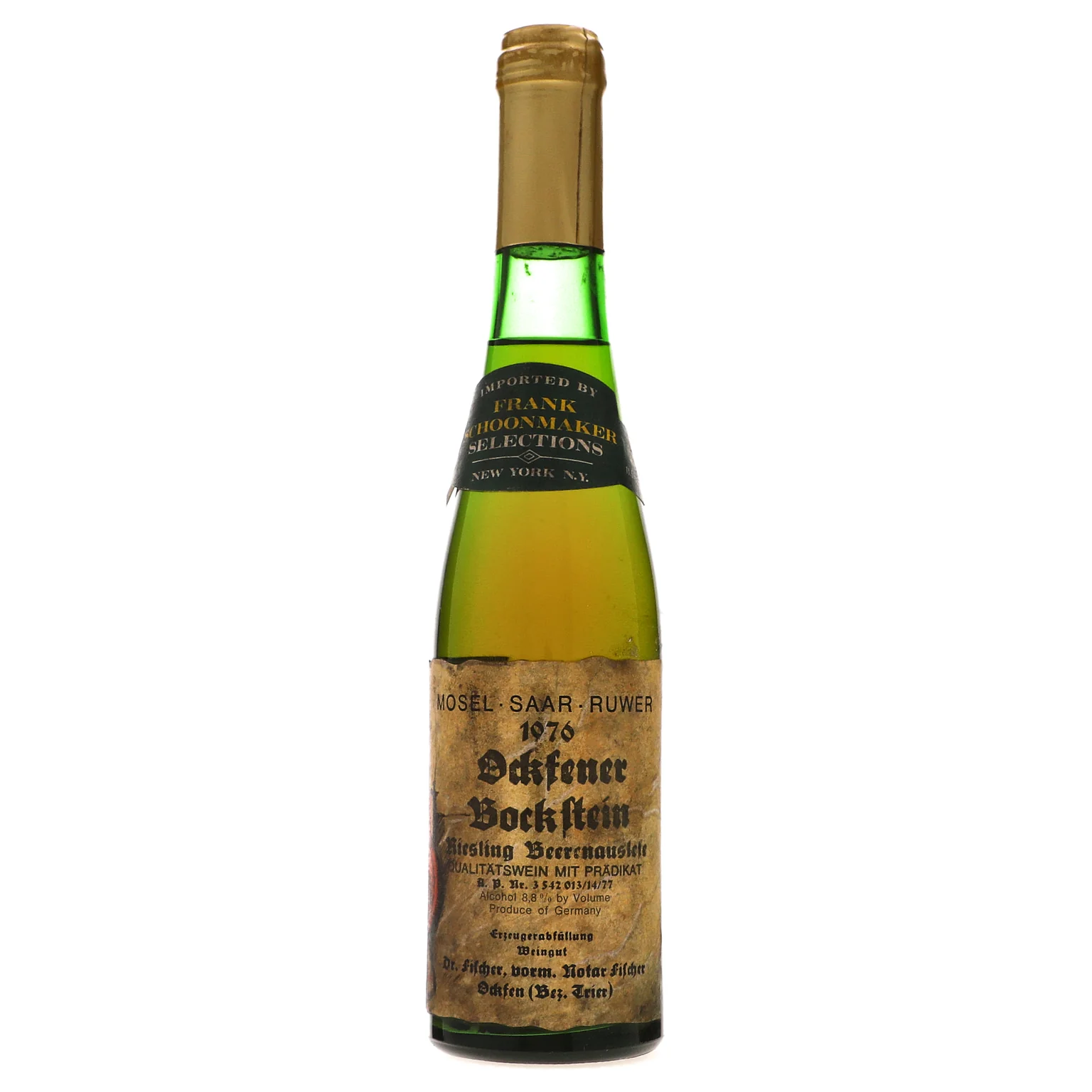 1976 Dr. Fischer, Ockfener Bockstein Riesling BA, Mosel 375ML