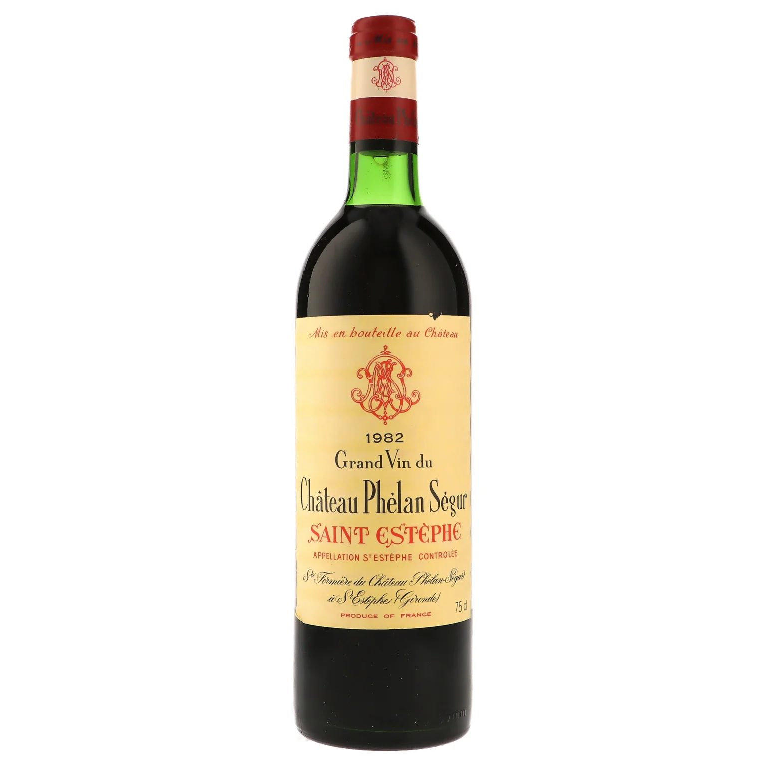 1982 Chateau Phelan Segur, Saint-Estephe