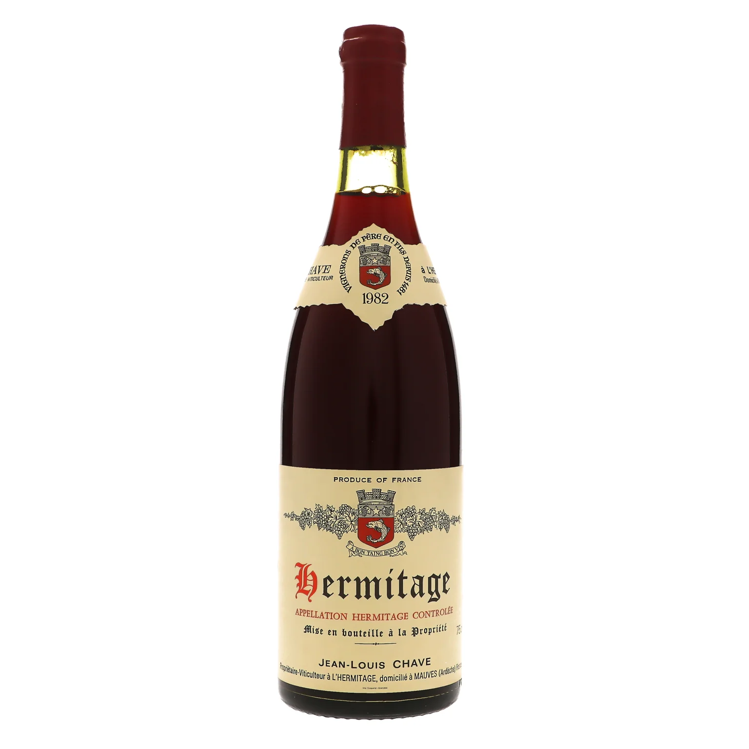 1982 Domaine Jean Louis Chave, Hermitage, Rouge