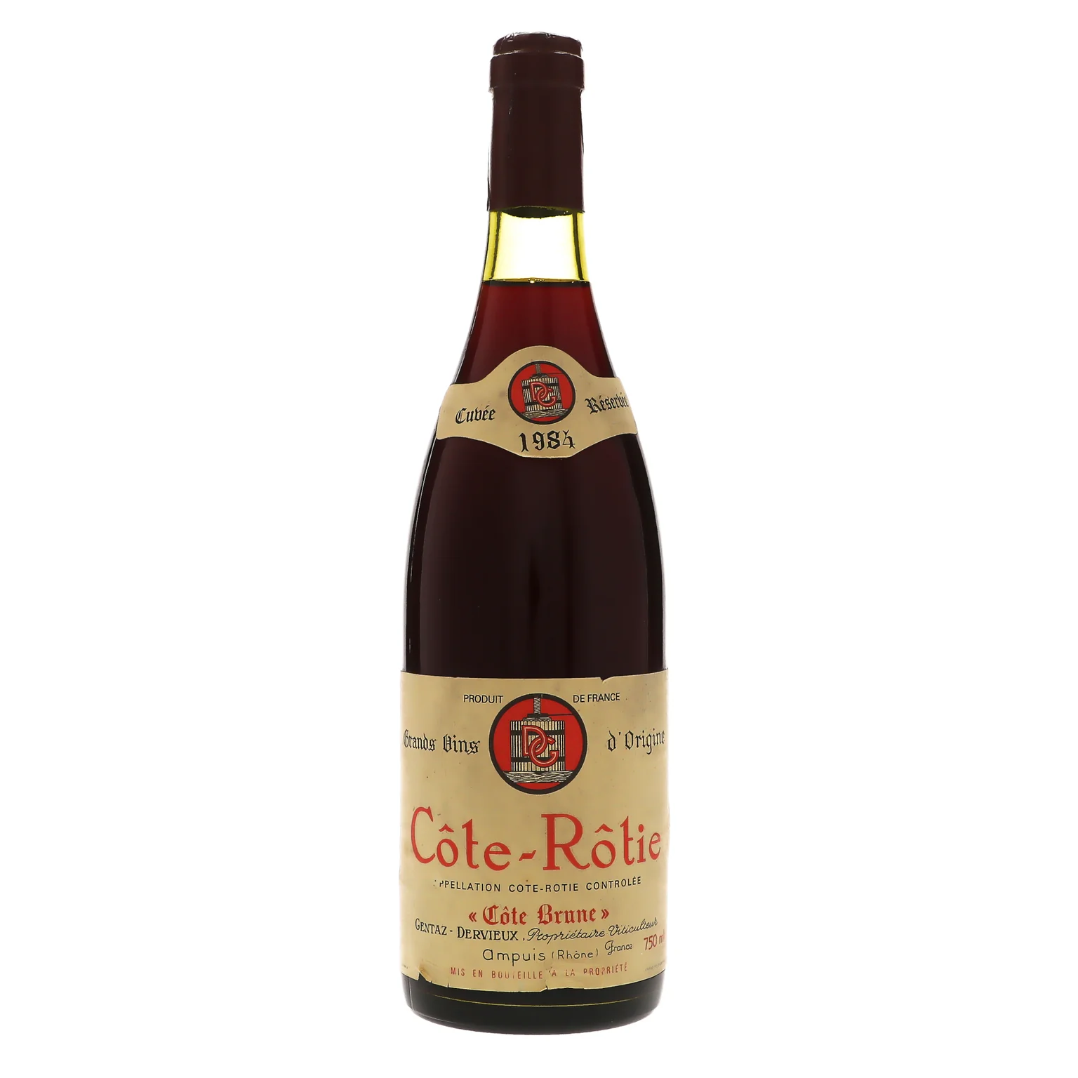 1984 Gentaz Dervieux, Cote Rotie, Cote Brune