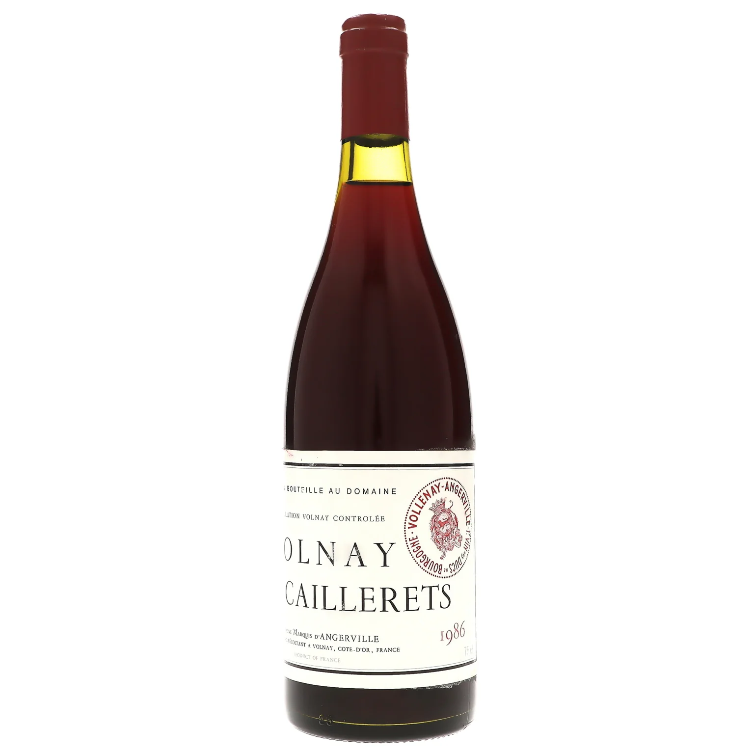 1986 Domaine Marquis d'Angerville, Volnay Premier Cru, Les Caillerets