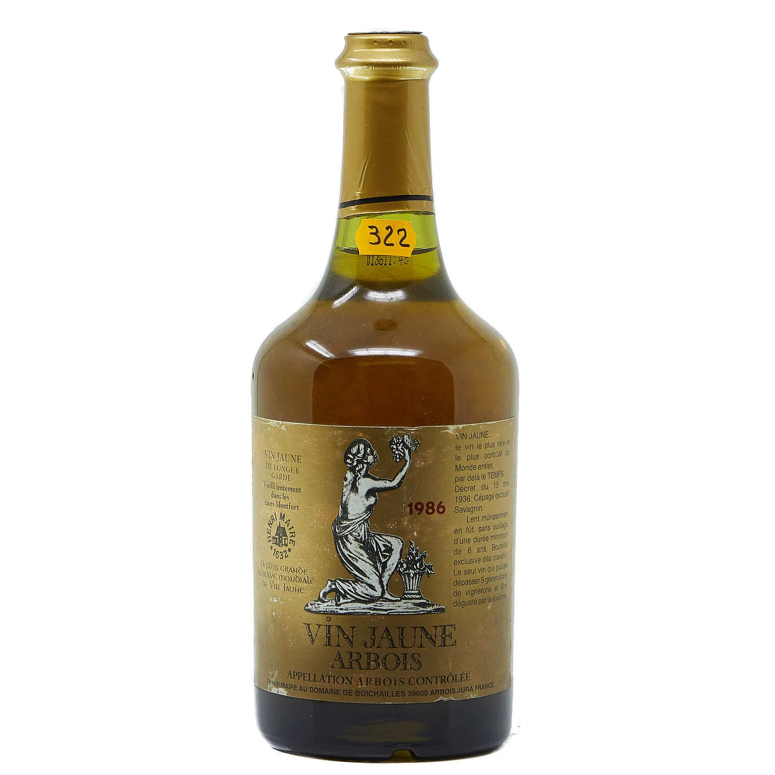 1986 Domaine Henri Maire, Arbois, Vin Jaune 620ML