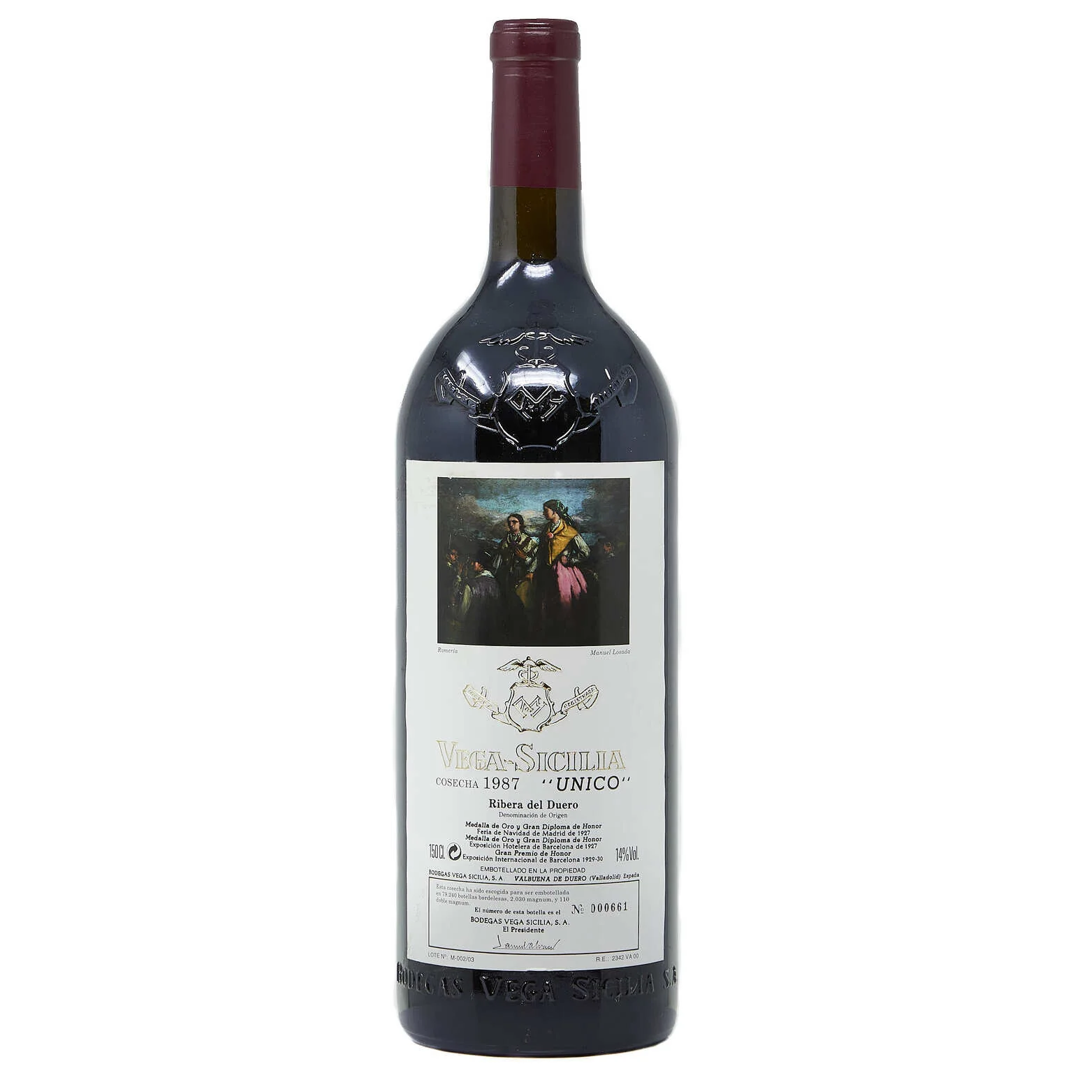 1987 Vega Sicilia, Unico, Ribera del Duero 1.5L