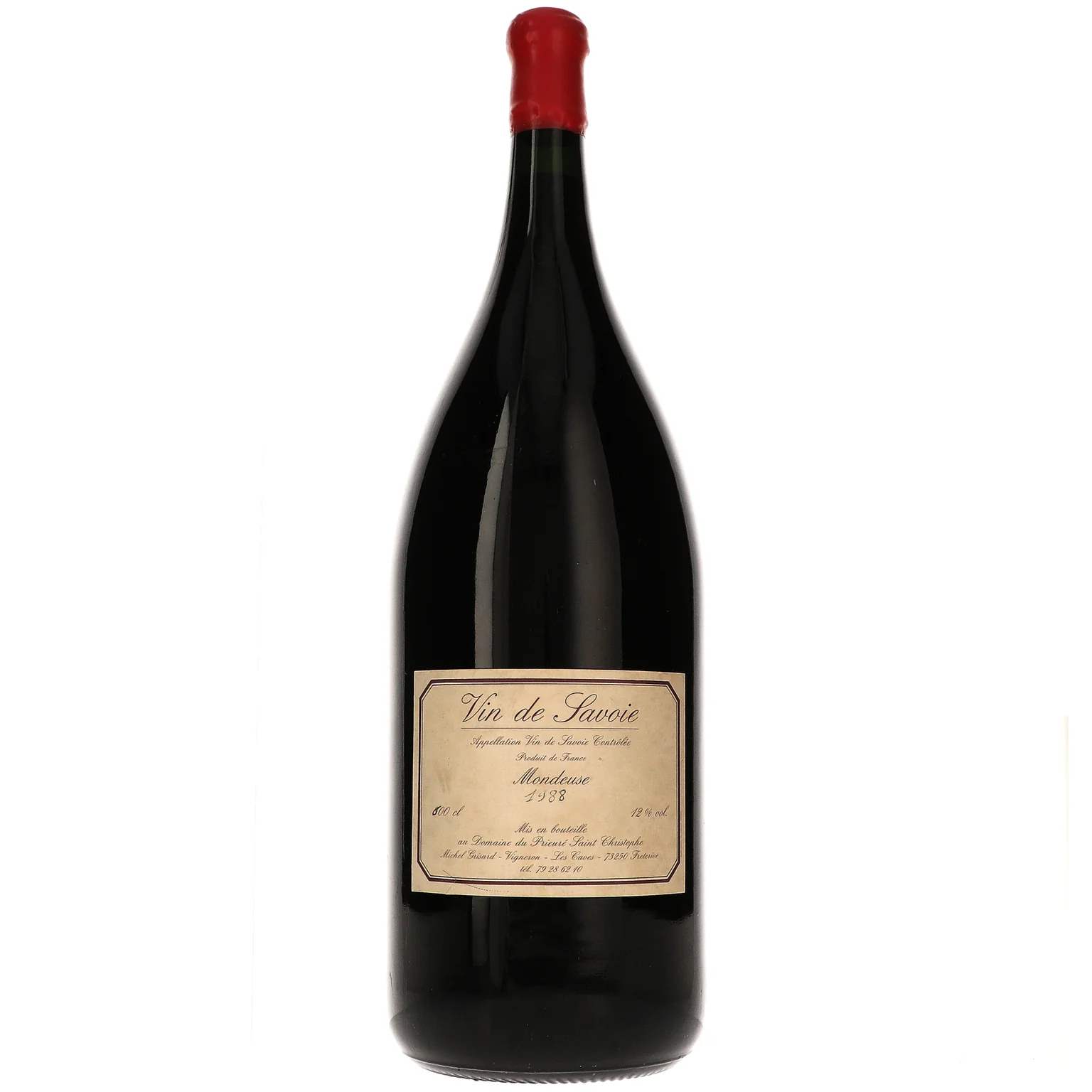 1988 Domaine Prieure Saint-Christophe, Mondeuse Tradition, Vin de Savoie 6L