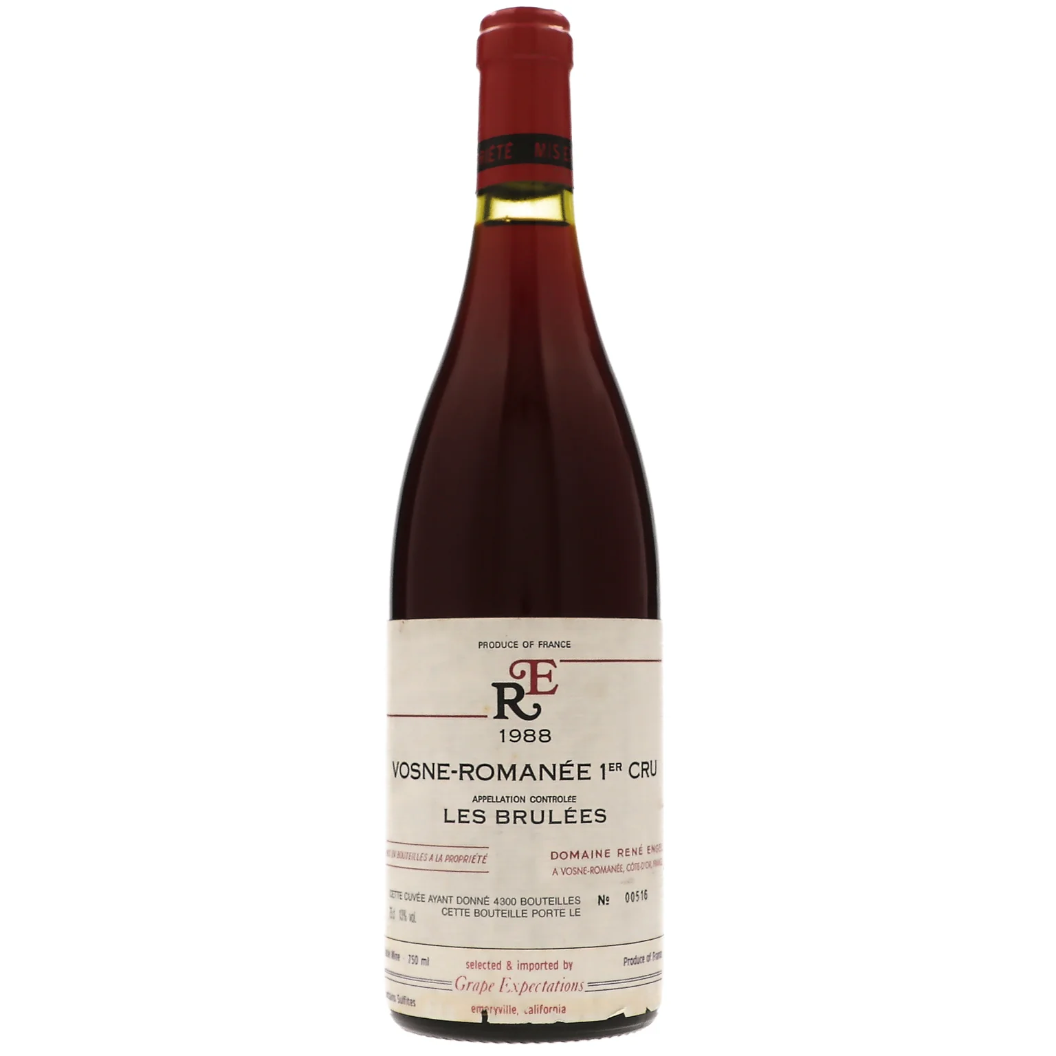 1988 Domaine Rene Engel, Vosne-Romanee Premier Cru, Aux Brulees