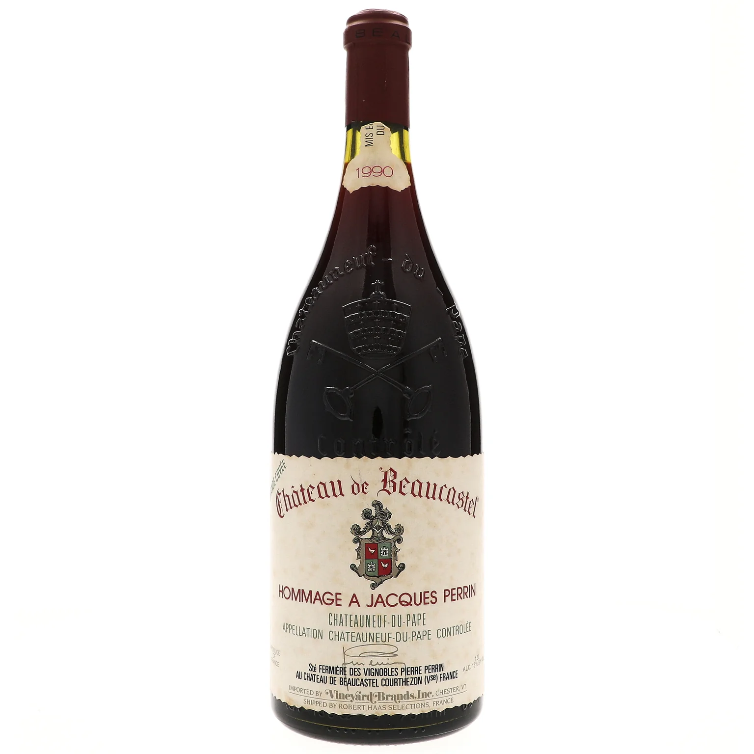 1990 Chateau de Beaucastel Hommage a Jacques Perrin, Chateauneuf-du-Pape 1.5L