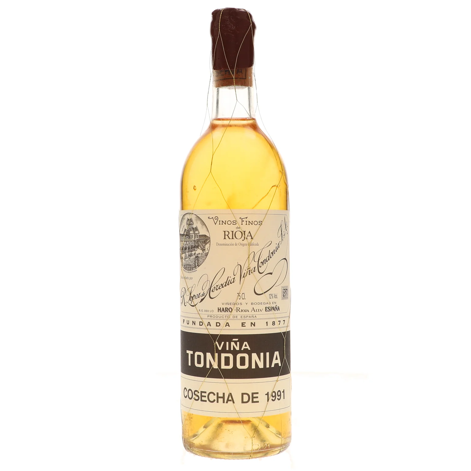 1991 R. Lopez de Heredia, Tondonia Blanco Gran Reserva, Rioja