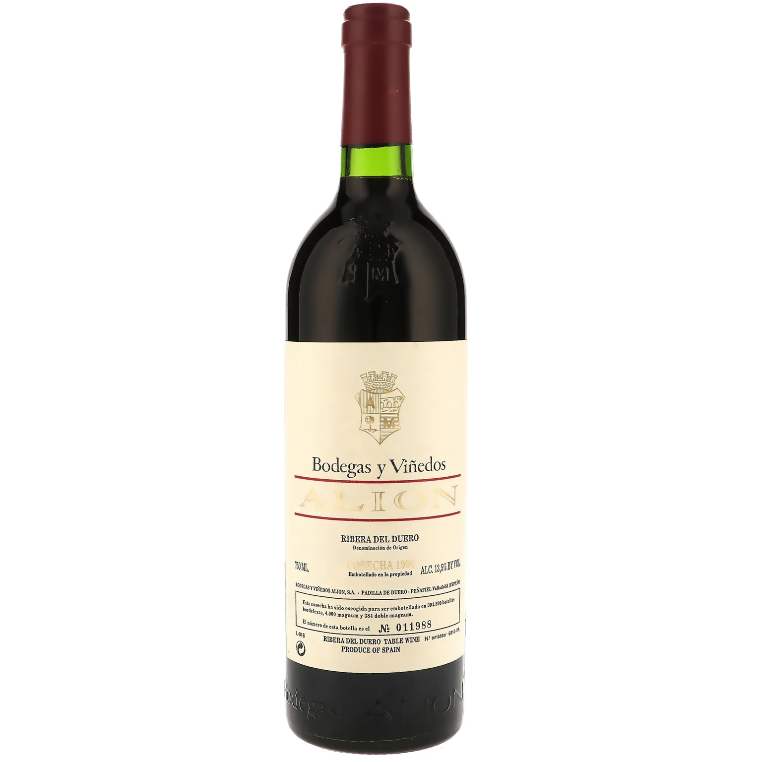 1996 Bodegas y Vinedos Alion, Ribera del Duero