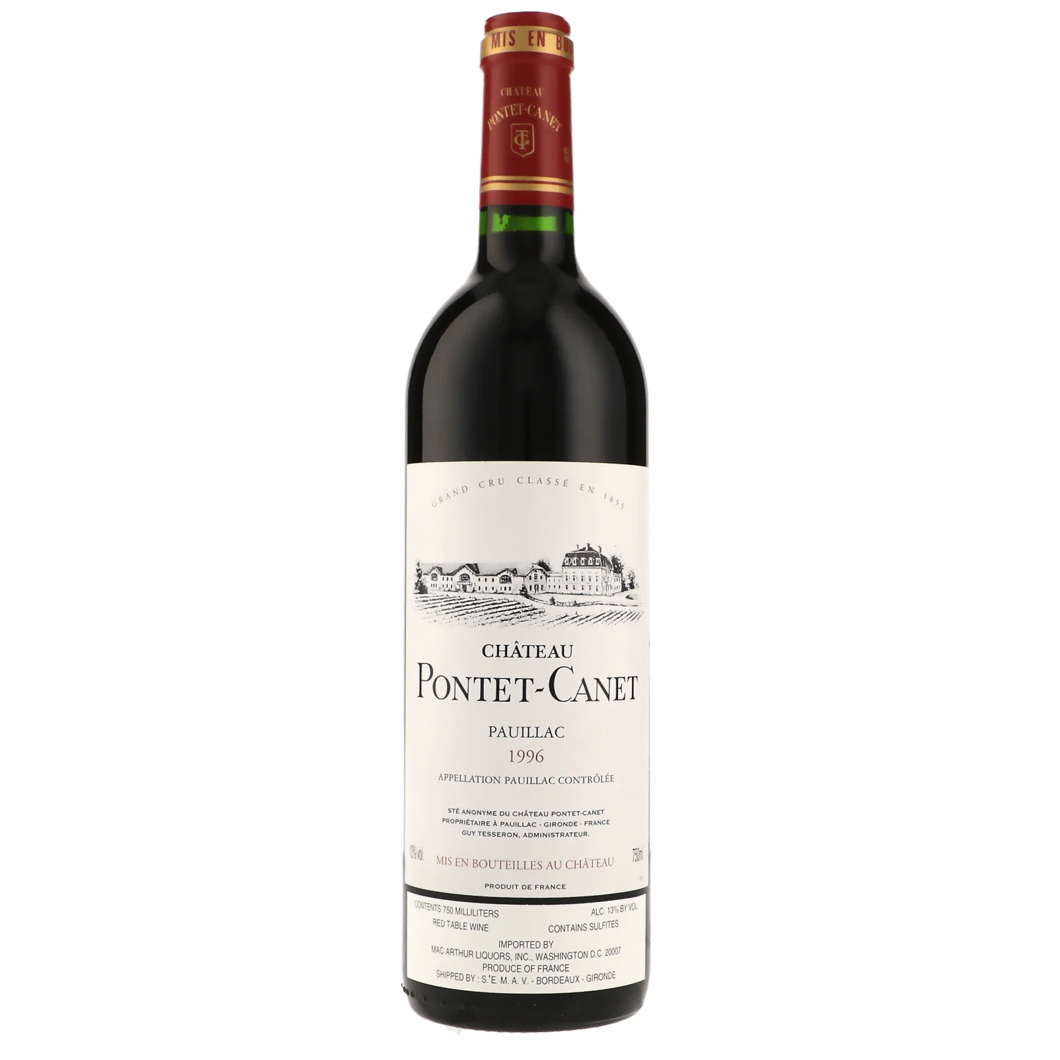 1996 Chateau Pontet-Canet 5eme Cru Classe, Pauillac