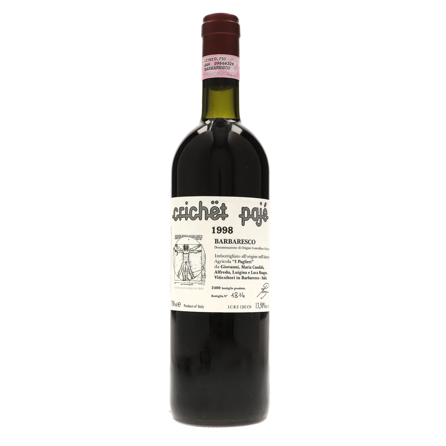 1998 Roagna, Barbaresco, Paje Crichet