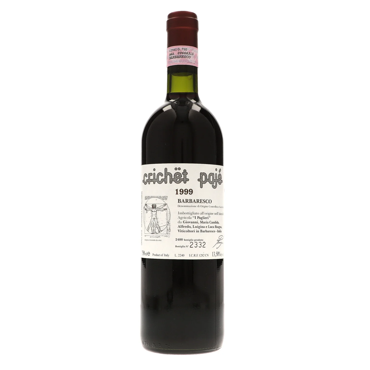 1999 Roagna, Barbaresco, Paje Crichet