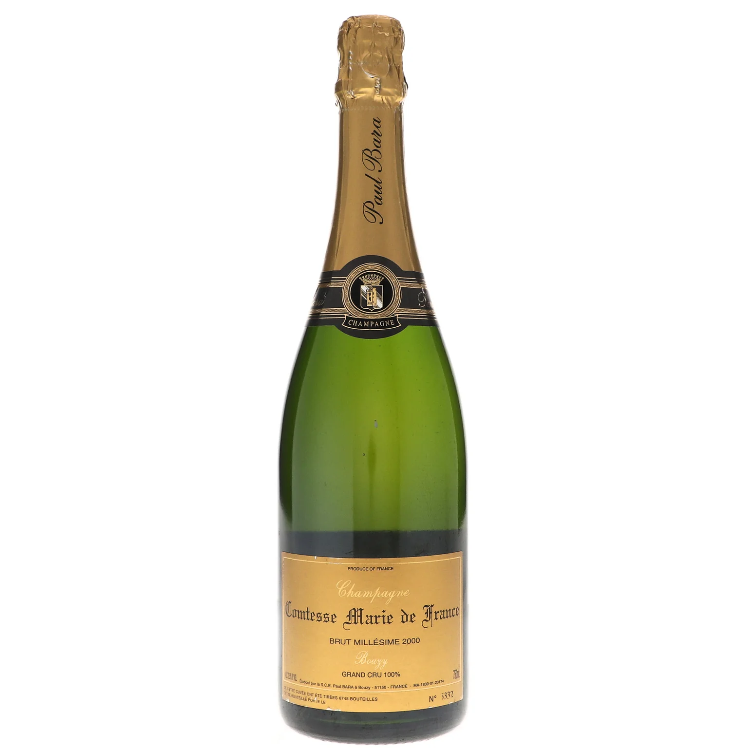 2000 Paul Bara, Comtesse Marie de France Grand Cru