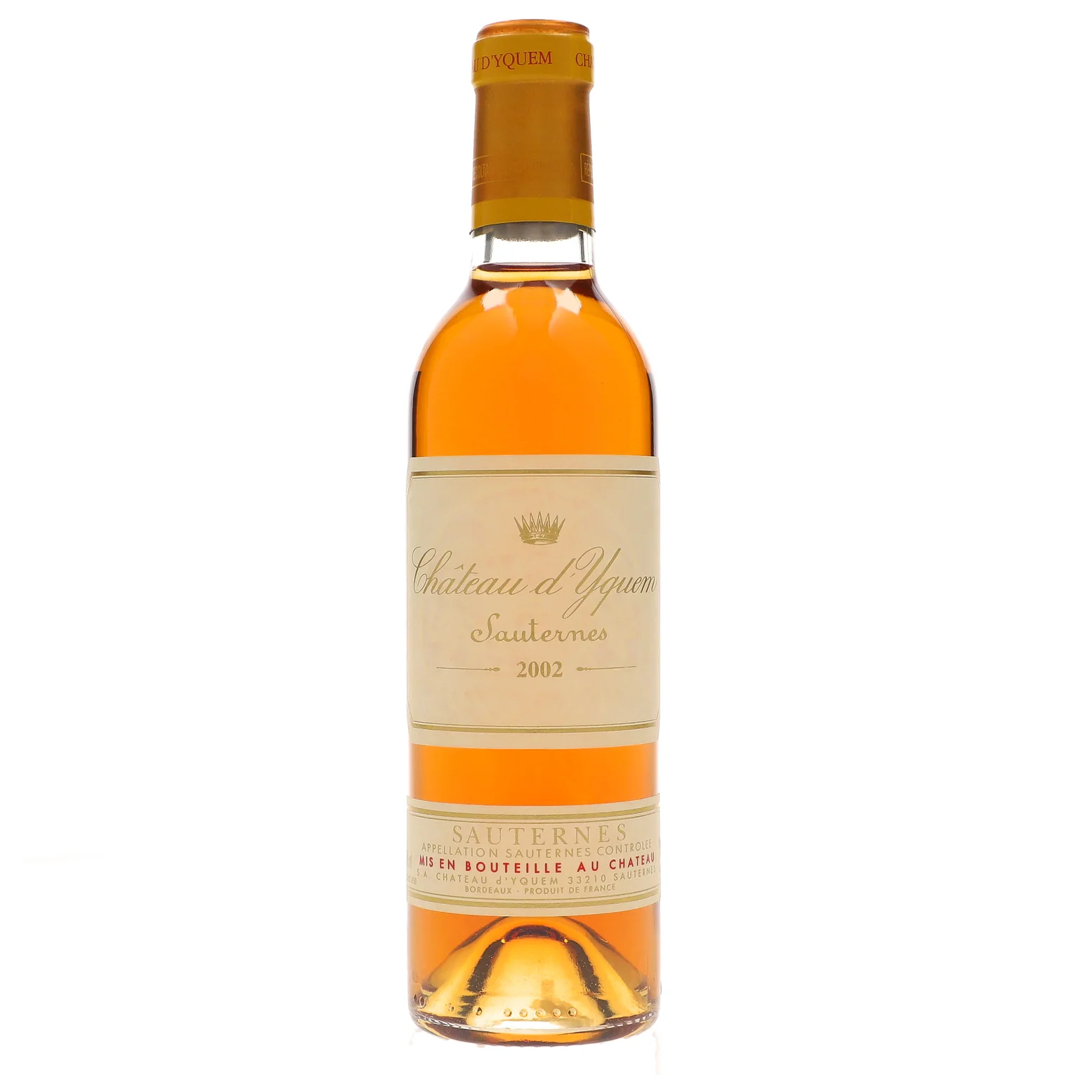 2002 Chateau d'Yquem Premier Cru Superieur, Sauternes 375ML