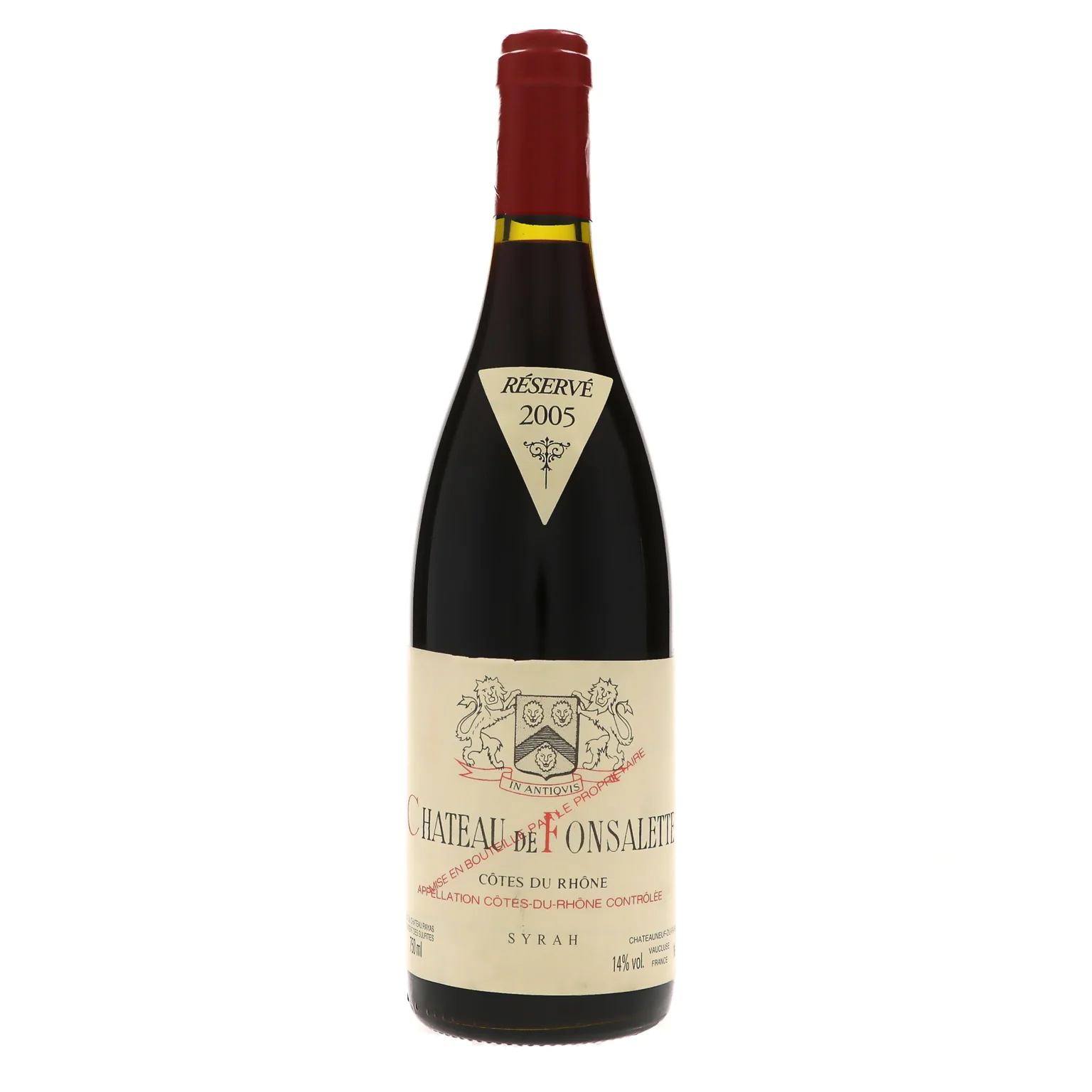 2005 Chateau de Fonsalette, Cotes du Rhone, Syrah