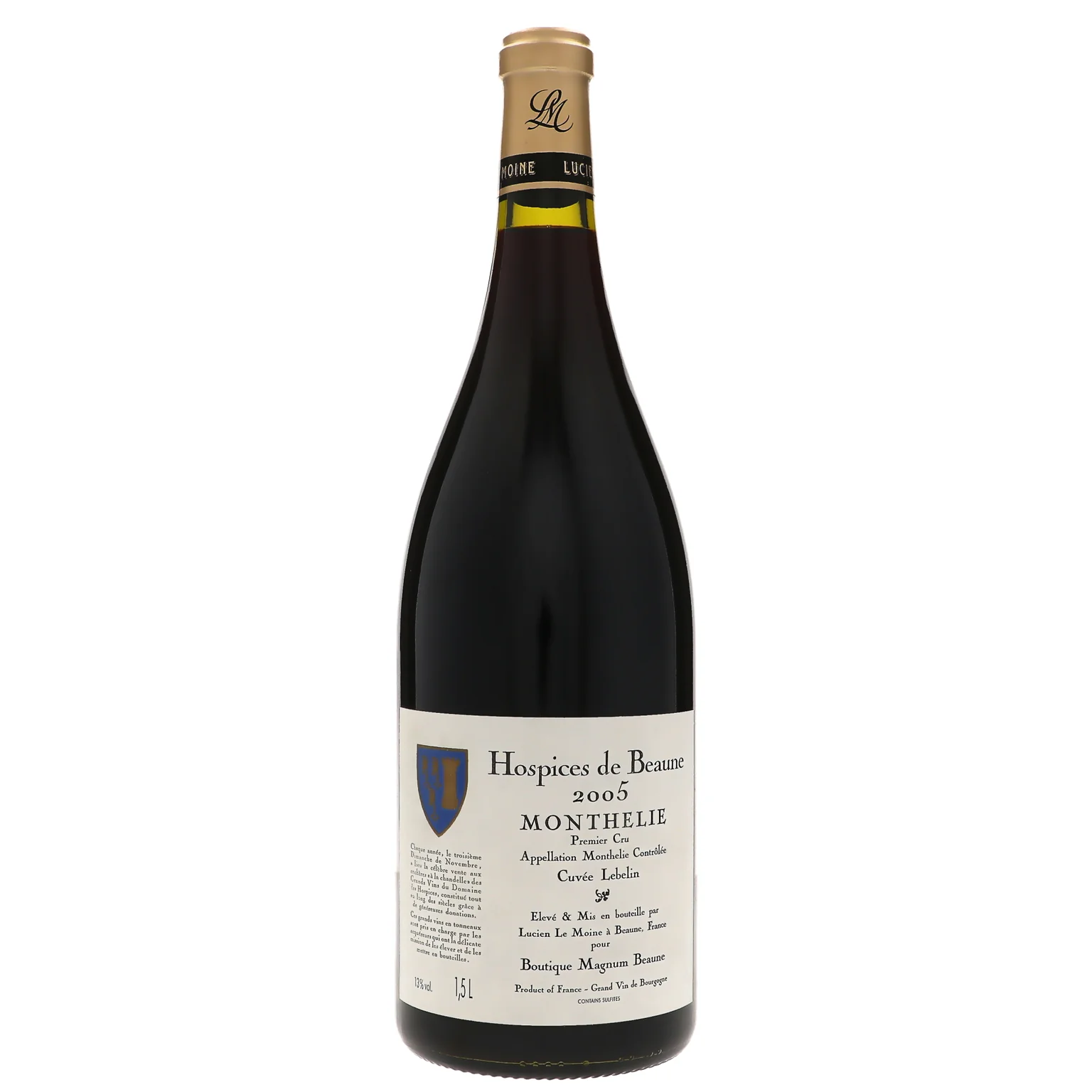 2005 Hospices de Beaune, Monthelie Premier Cru, Les Duresses Cuvee Lebelin (Lucien Le Moine) 1.5L
