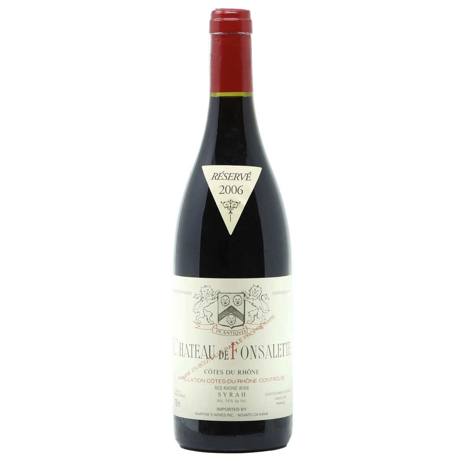 2006 Chateau de Fonsalette, Cotes du Rhone, Syrah