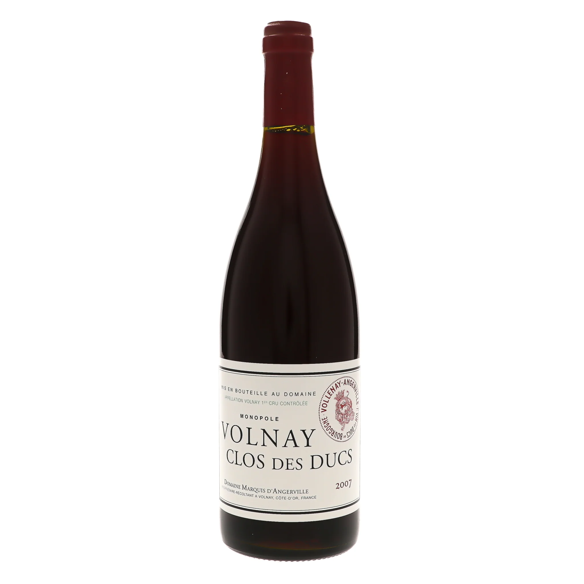 2007 Domaine Marquis d'Angerville, Volnay Premier Cru, Clos des Ducs