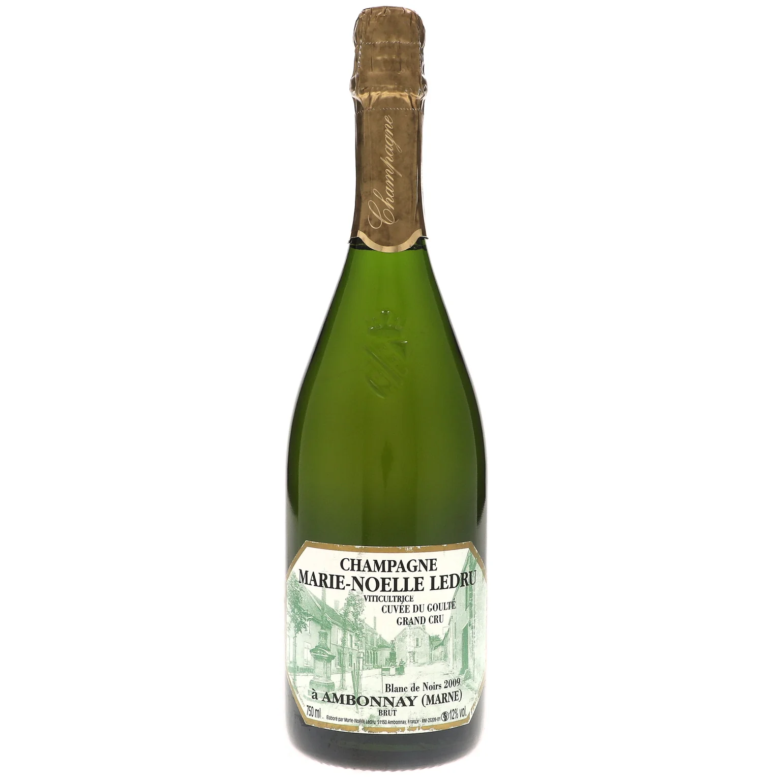 2009 Marie Noelle Ledru, Cuvee Goulte Blanc de Noirs Brut Grand Cru