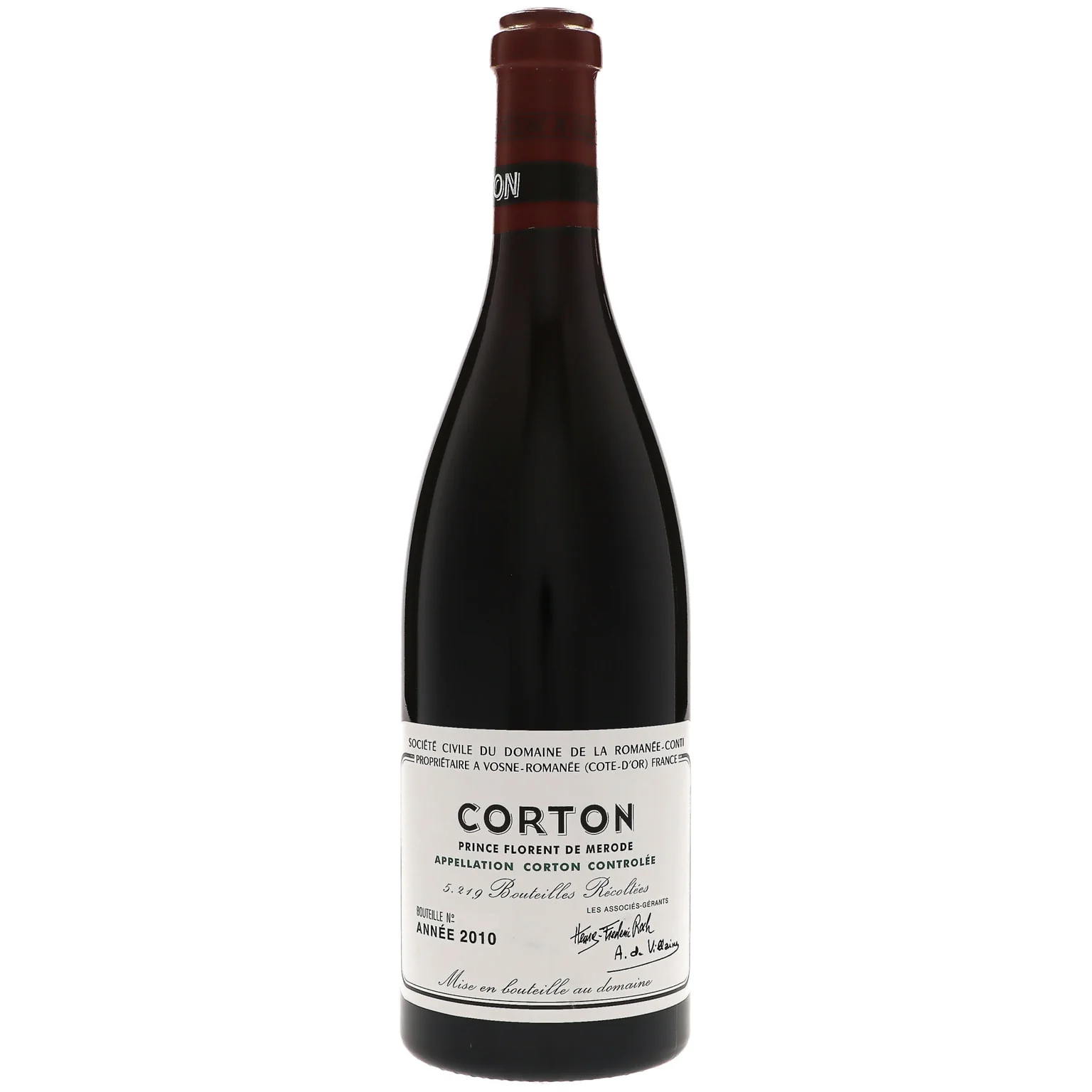 2010 Domaine de la Romanee-Conti, Corton Grand Cru, Prince Florent de Merode
