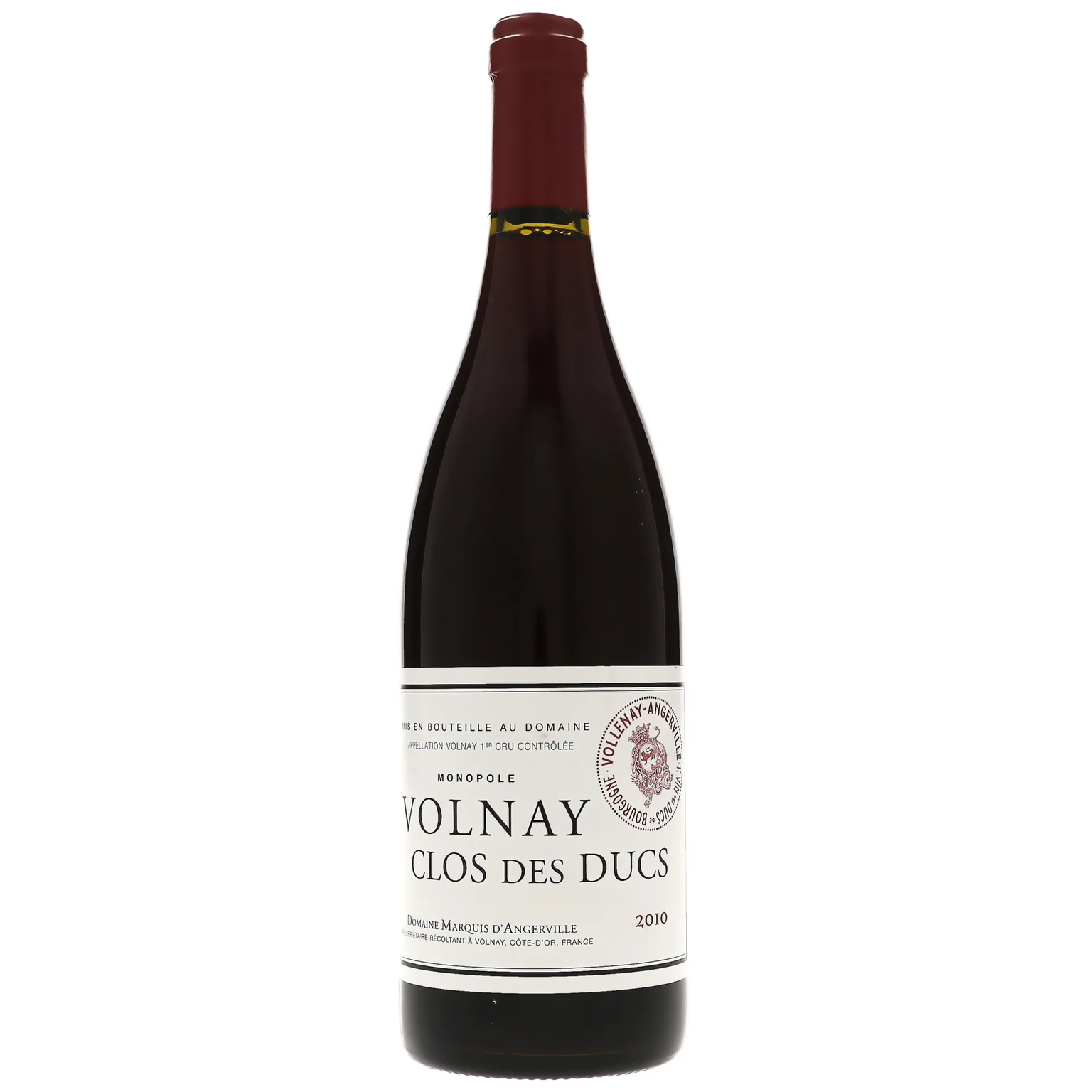 2010 Domaine Marquis d'Angerville, Volnay Premier Cru, Clos des Ducs
