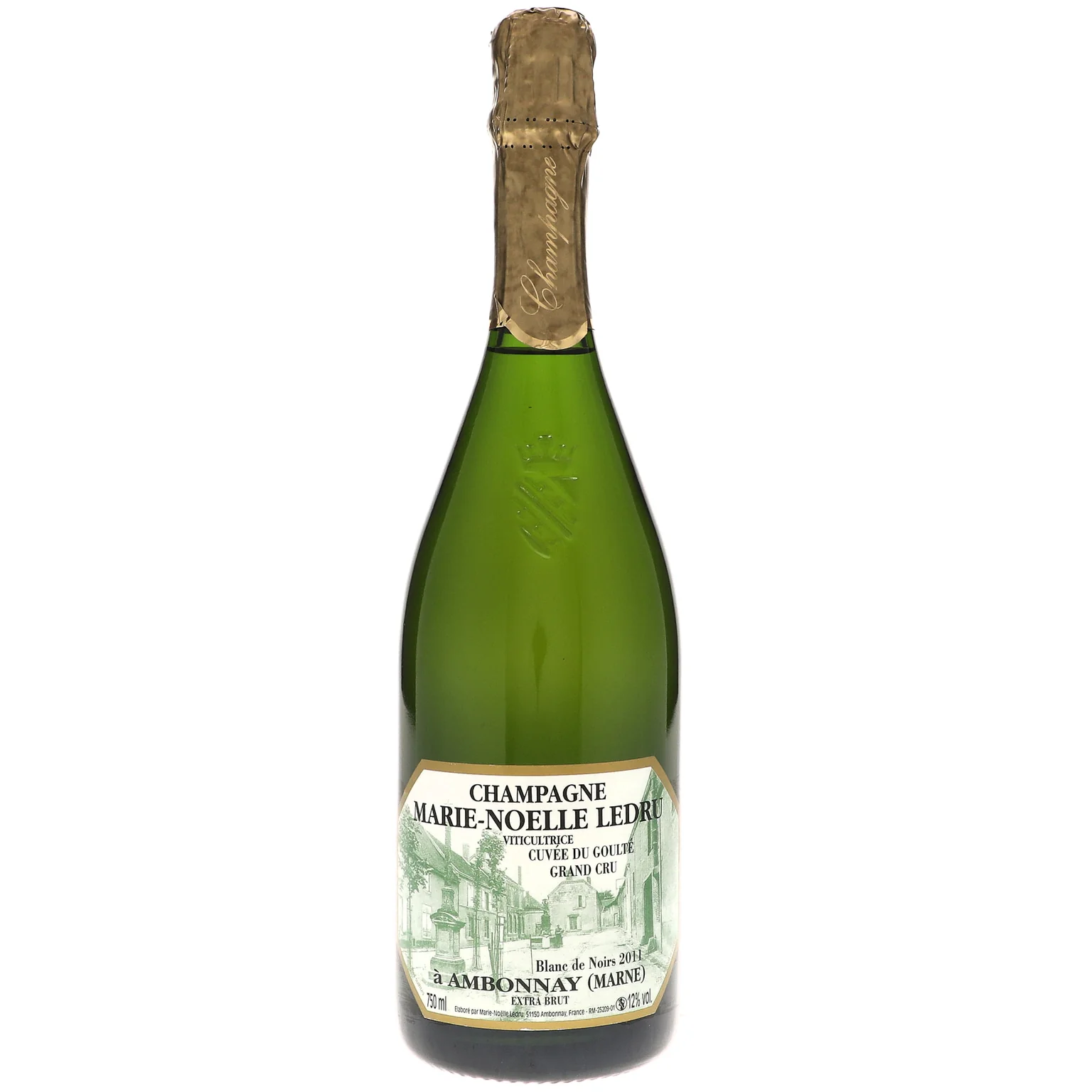 2011 Marie Noelle Ledru, Cuvee Goulte Blanc de Noirs Brut Grand Cru