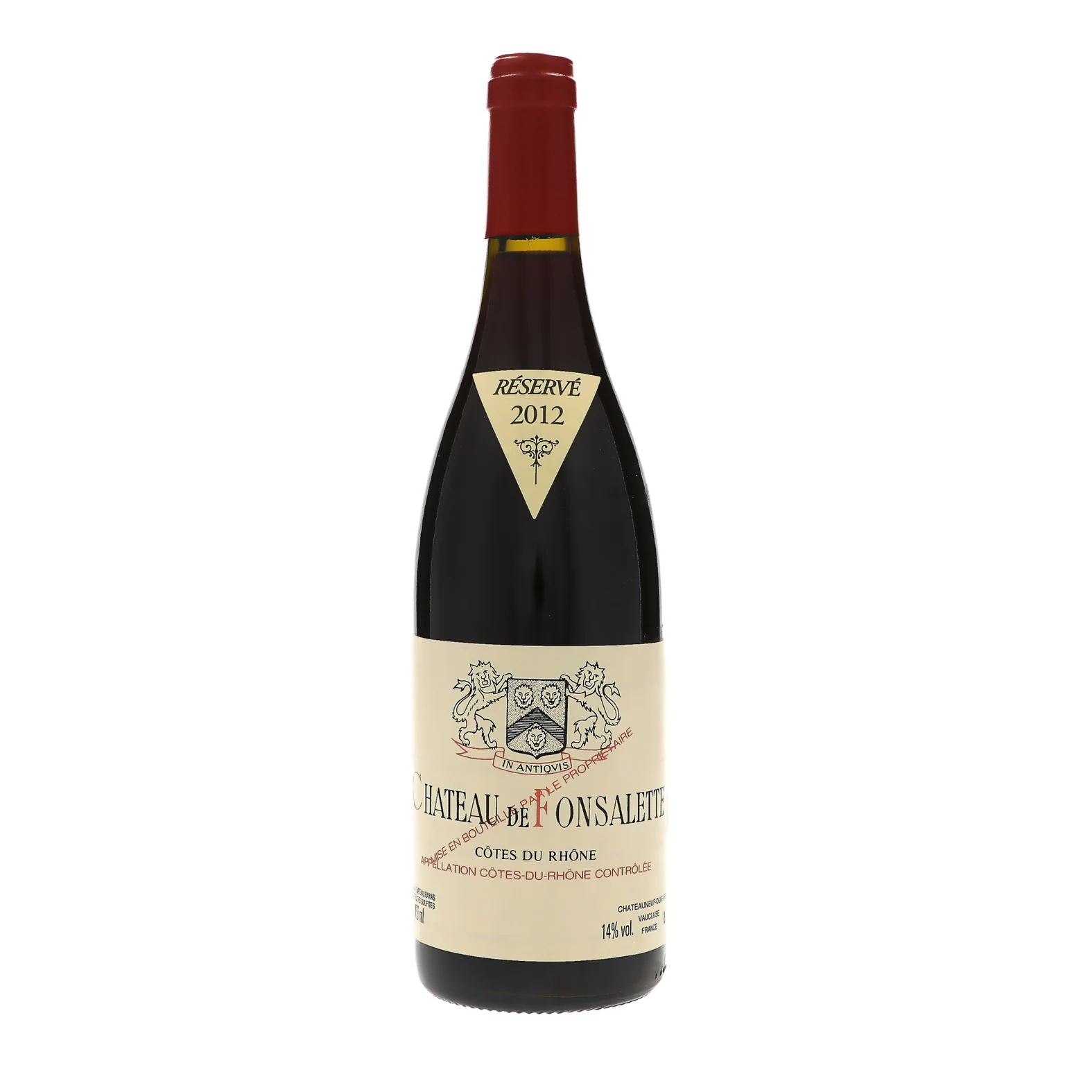 2012 Chateau de Fonsalette, Cotes du Rhone, Rouge