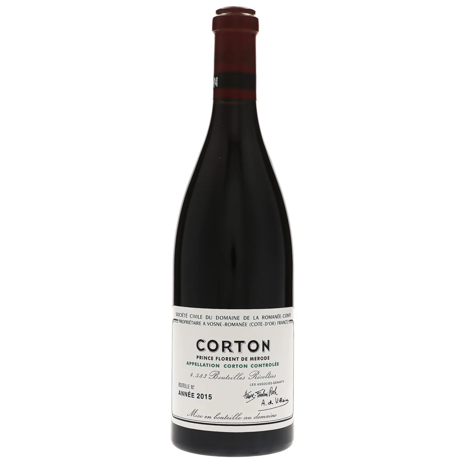 2015 Domaine de la Romanee-Conti, Corton Grand Cru, Prince Florent de Merode