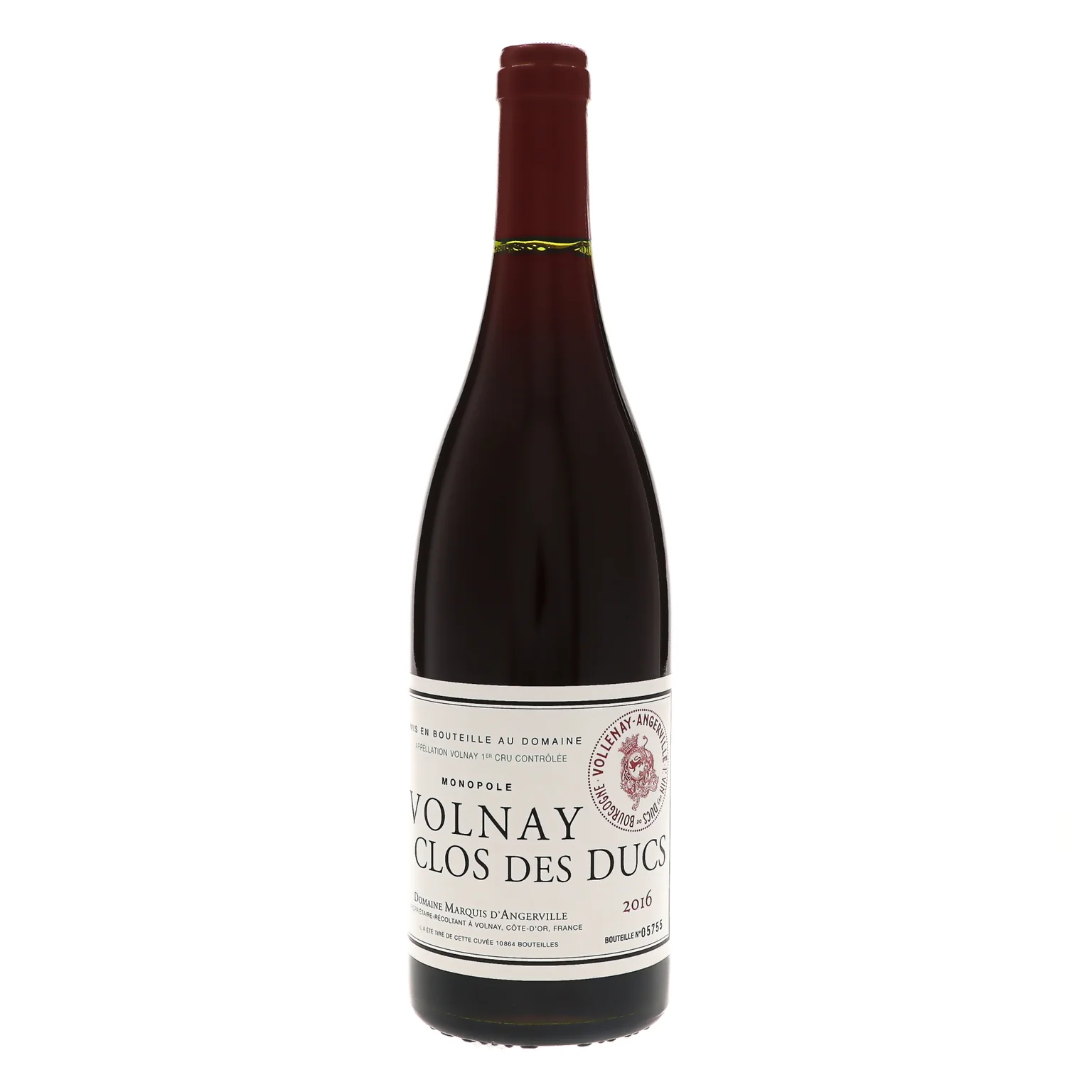 2016 Domaine Marquis d'Angerville, Volnay Premier Cru, Clos des Ducs