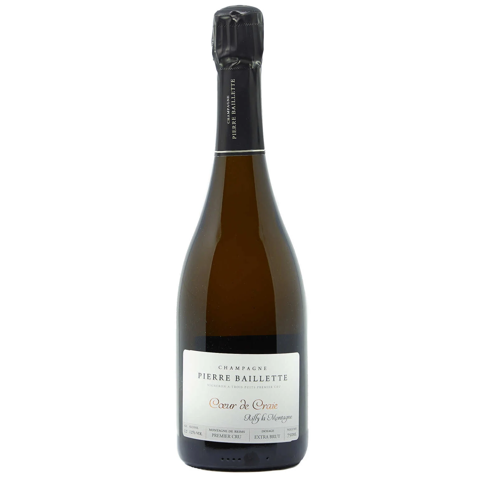 NV Pierre Baillette, Coeur de Craie Premier Cru, Rilly-la-Montagne {2016 Base}