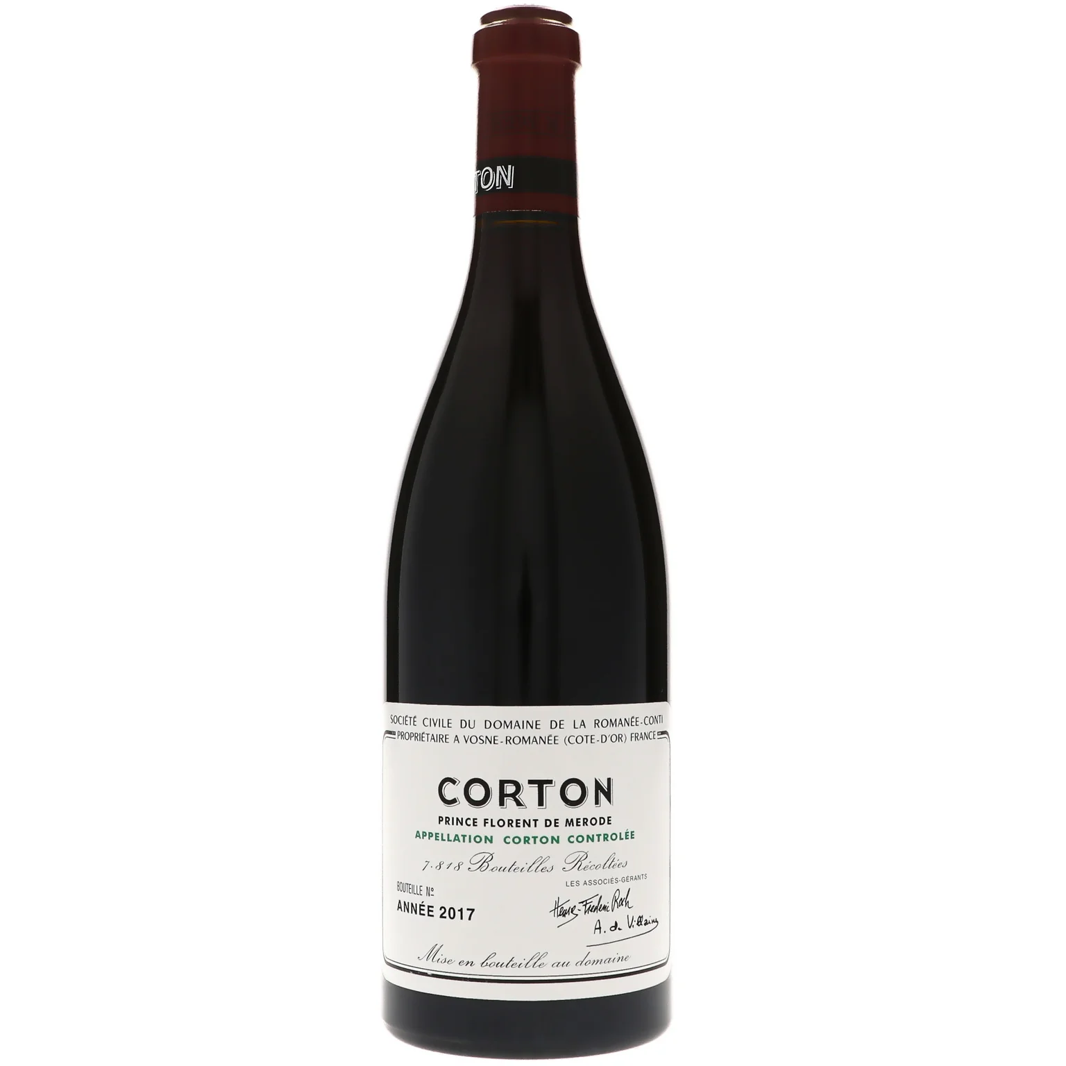 2017 Domaine de la Romanee-Conti, Corton Grand Cru, Prince Florent de Merode