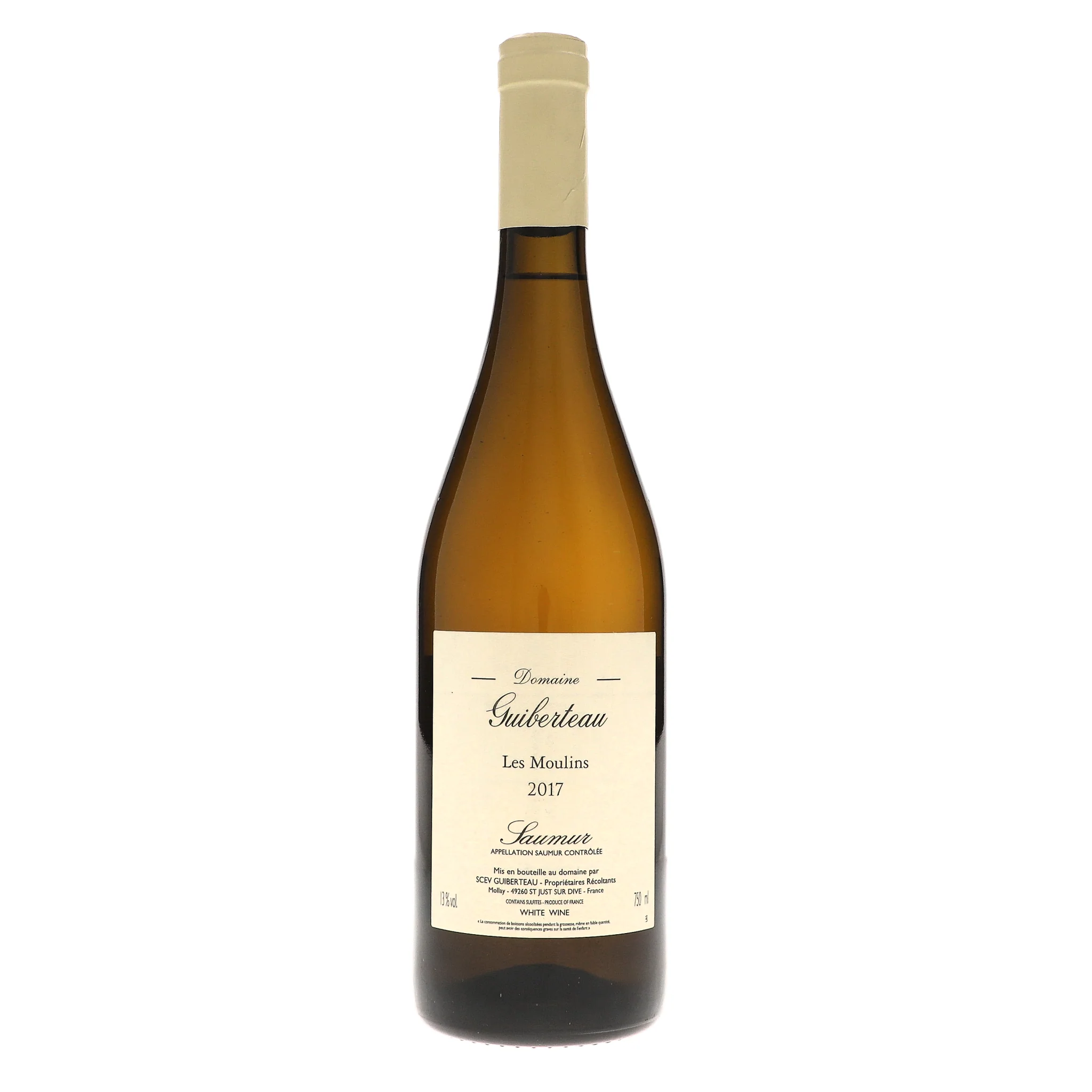 2017 Domaine Guiberteau, Saumur, Les Moulins Blanc