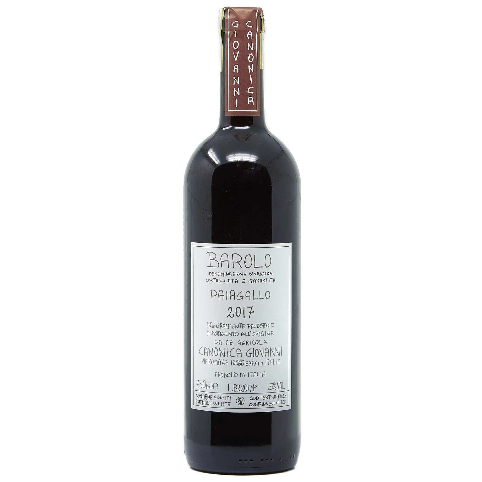 2017 Giovanni Canonica, Barolo, Paiagallo
