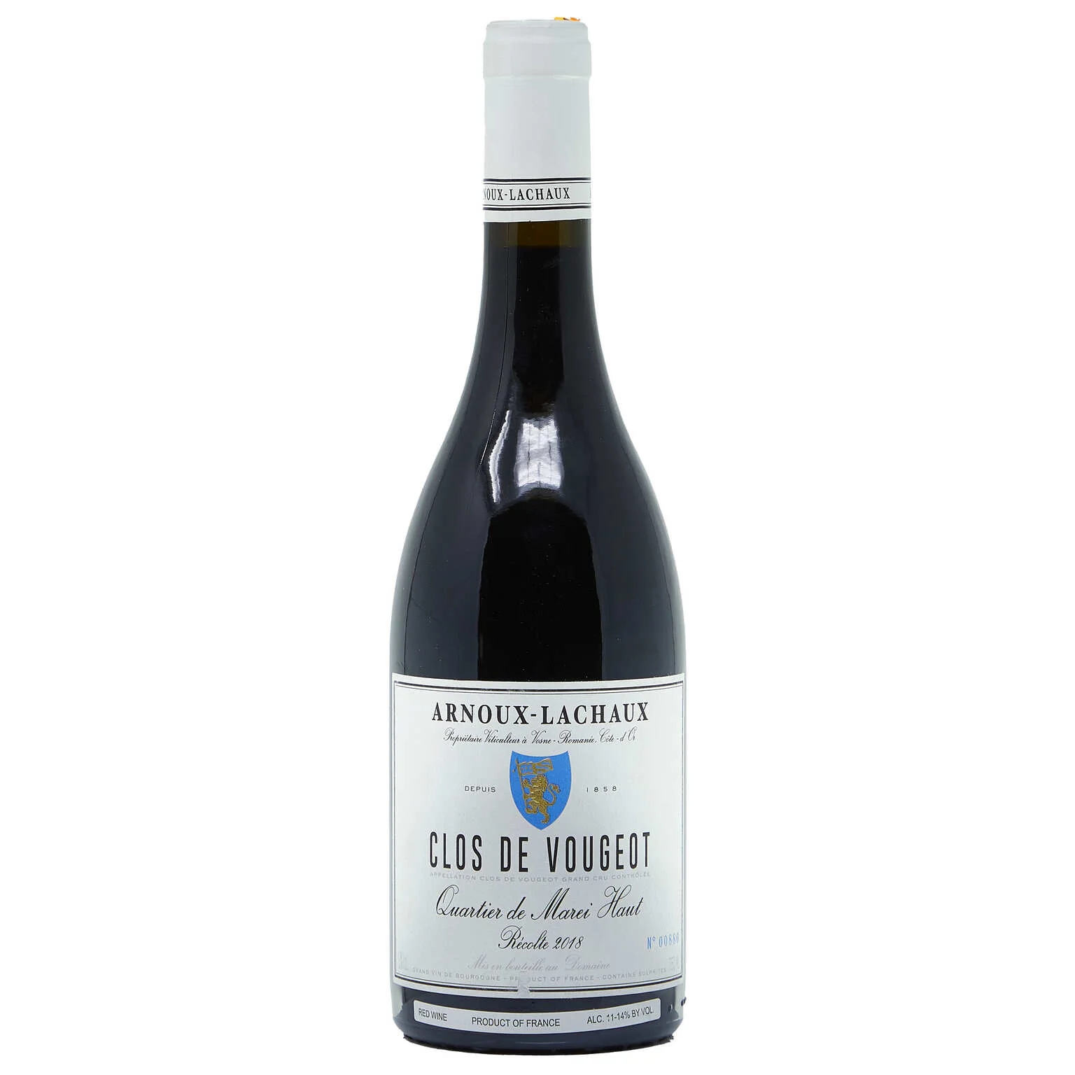 2018 Domaine Arnoux-Lachaux, Clos de Vougeot Grand Cru, Quartier de Marei Haut