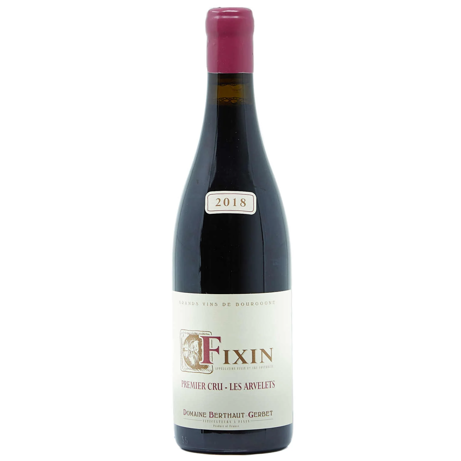 2018 Domaine Berthaut-Gerbet, Fixin Premier Cru, Arvelets