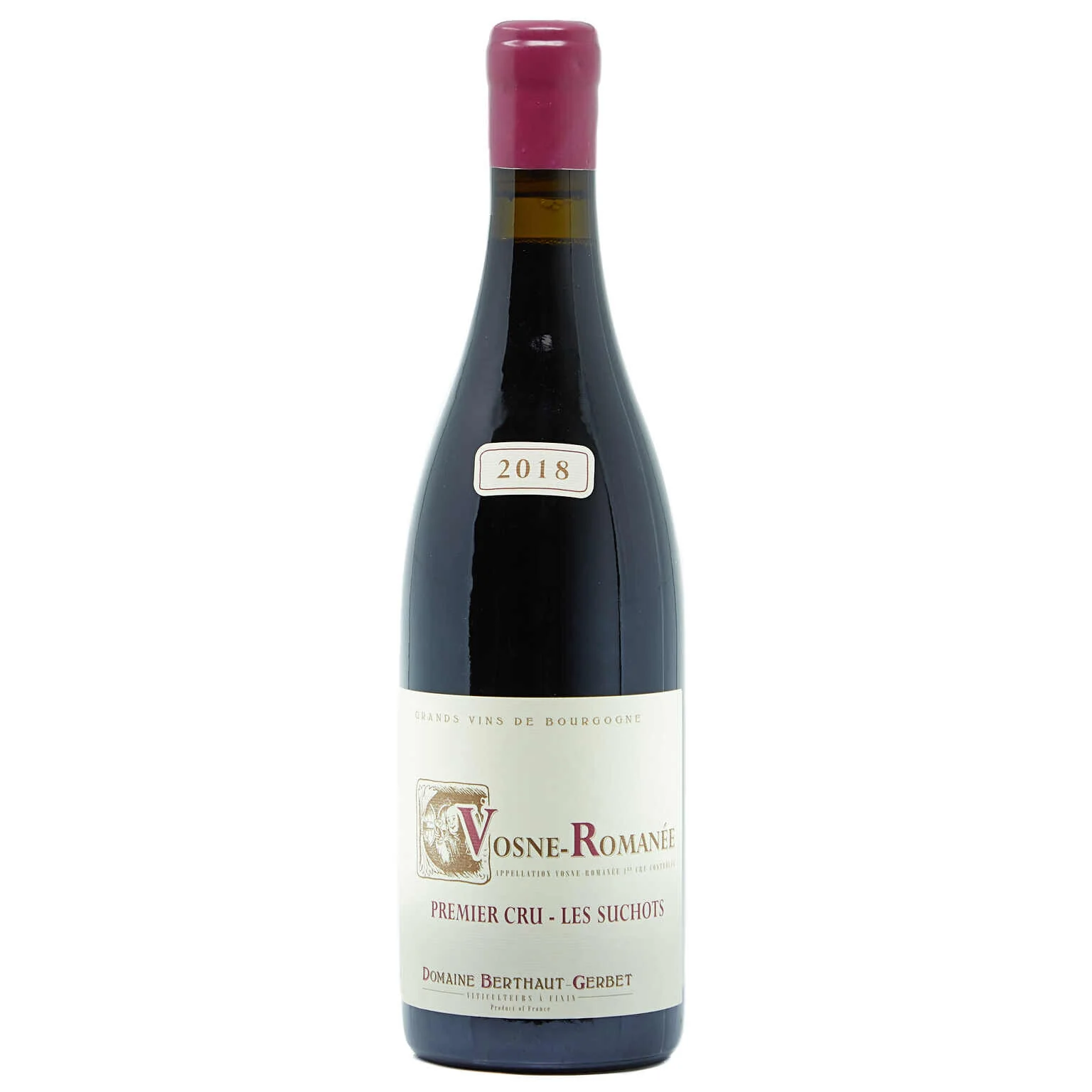 2018 Domaine Berthaut-Gerbet, Vosne-Romanee Premier Cru, Les Suchots