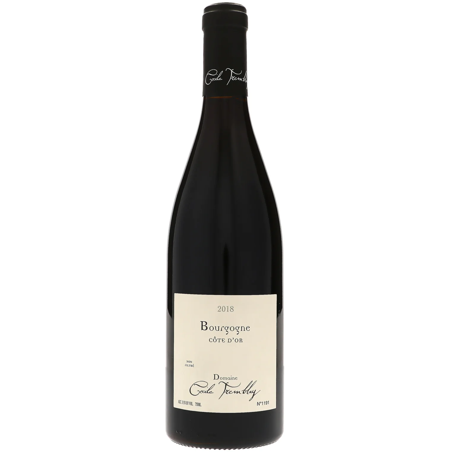 2018 Domaine Cecile Tremblay, Bourgogne, Cote d'Or