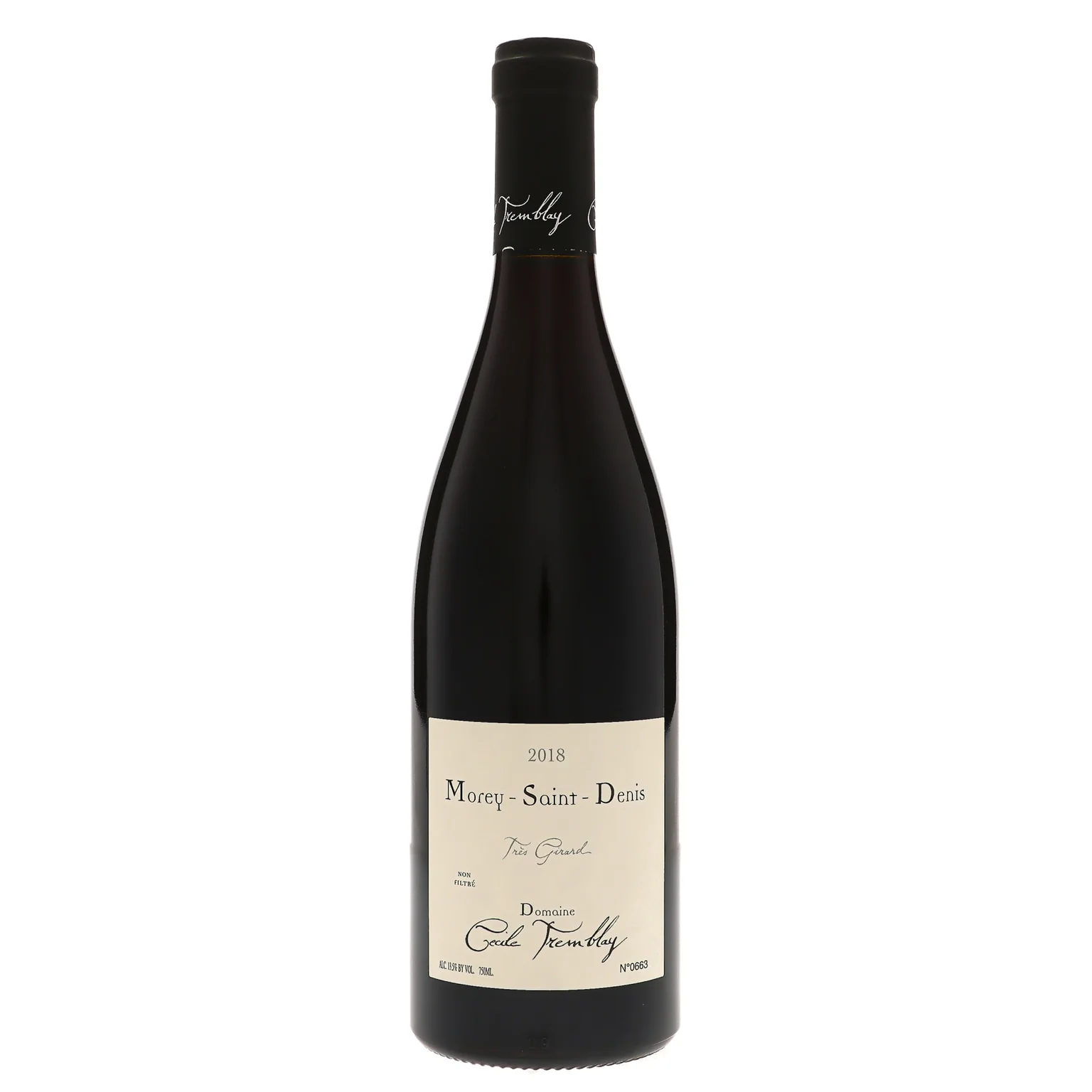 2018 Domaine Cecile Tremblay, Morey-Saint-Denis, Tres Girard