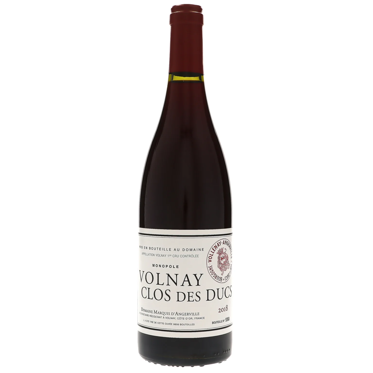 2018 Domaine Marquis d'Angerville, Volnay Premier Cru, Clos des Ducs