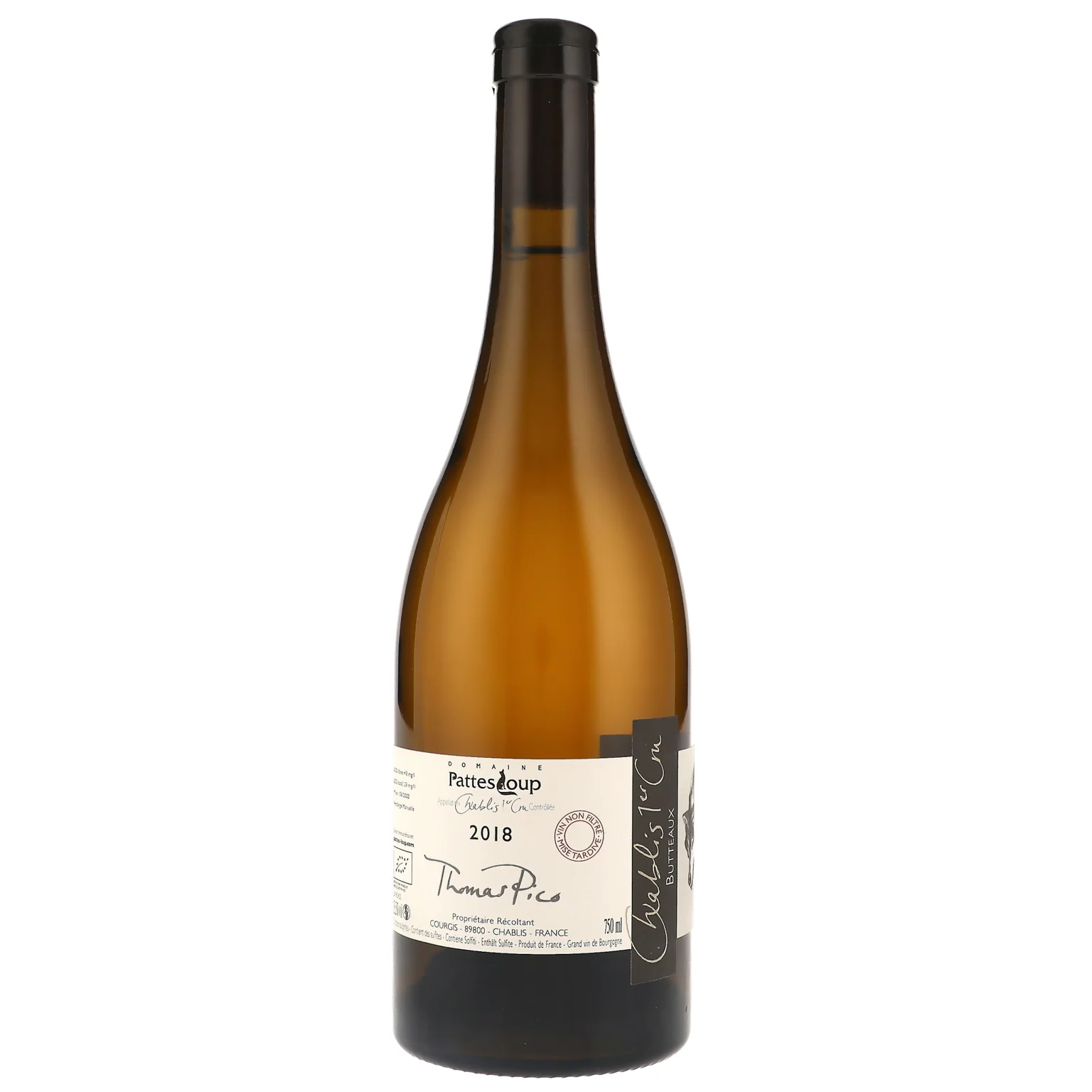 2018 Domaine Pattes Loup, Chablis Premier Cru, Butteaux Mise Tardive