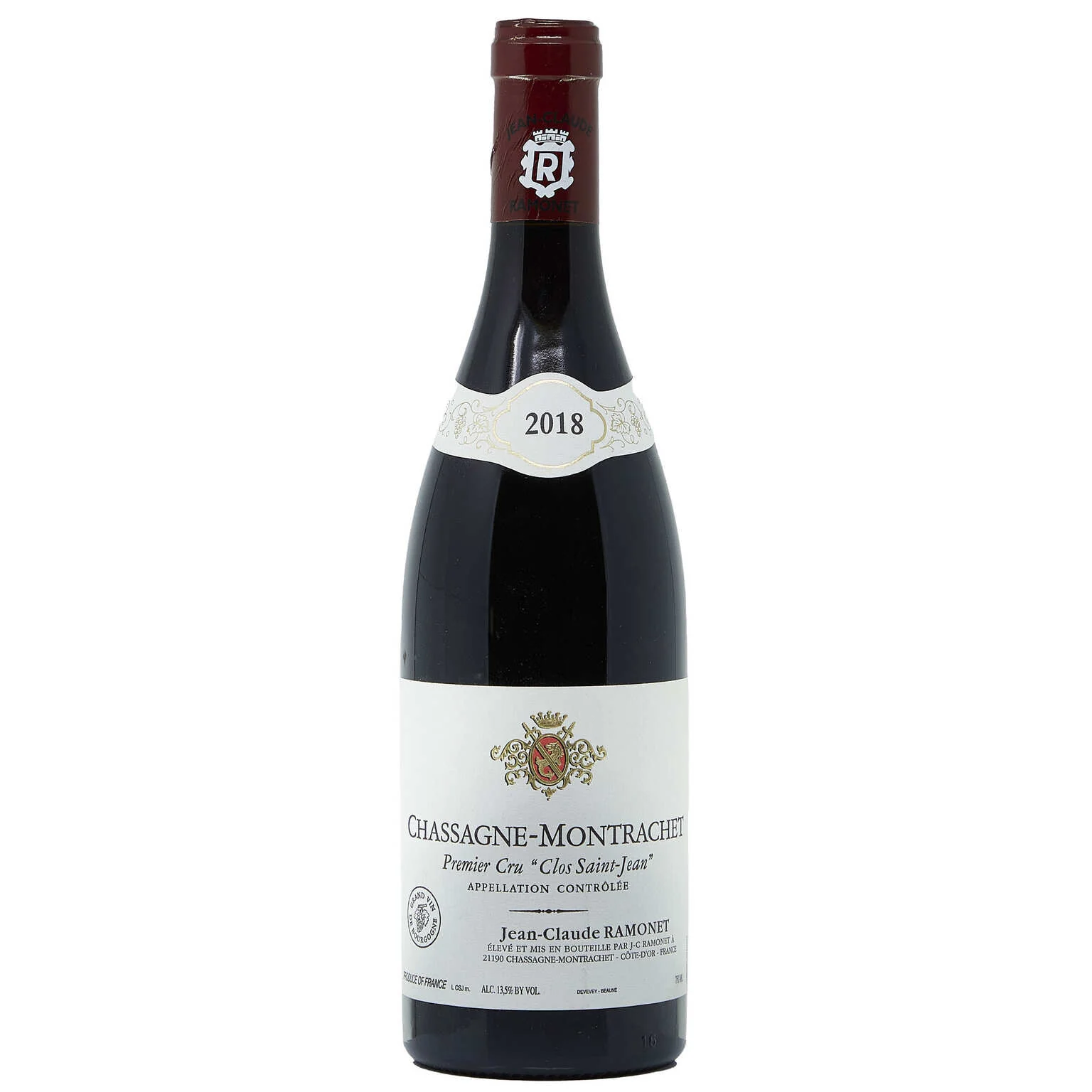 2018 Jean-Claude Ramonet, Chassagne-Montrachet Premier Cru, Clos Saint Jean Rouge