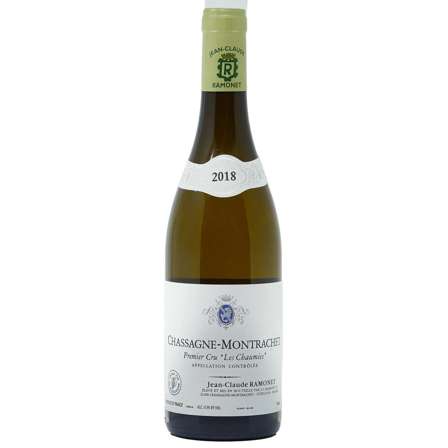 2018 Jean-Claude Ramonet, Chassagne-Montrachet Premier Cru, Les Chaumees