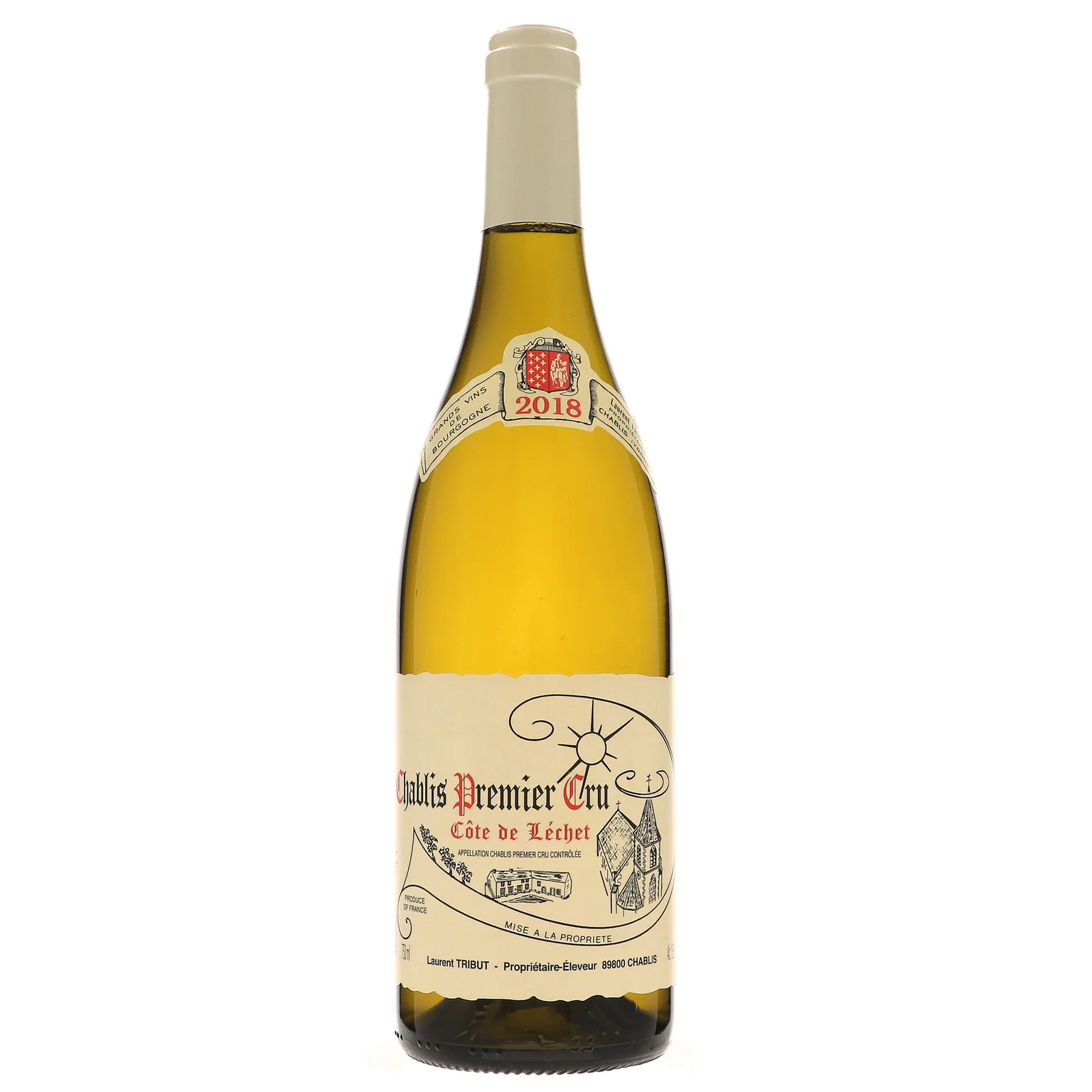2018 Laurent Tribut, Chablis Premier Cru, Cote de Lechet