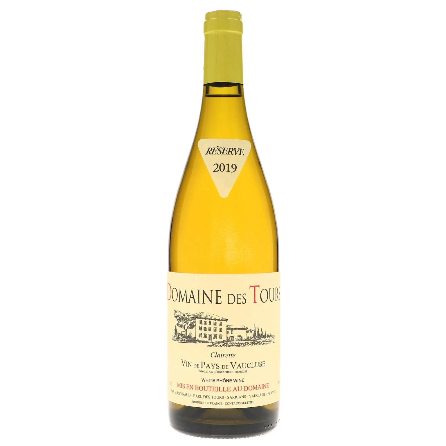 2019 Domaine des Tours, Blanc, Vaucluse